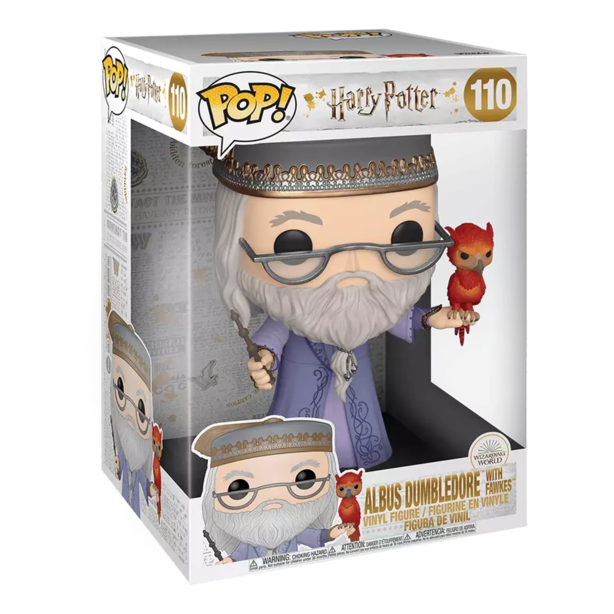 Albus Dumbledore with Fawkes 10 INCH Funko Pop!