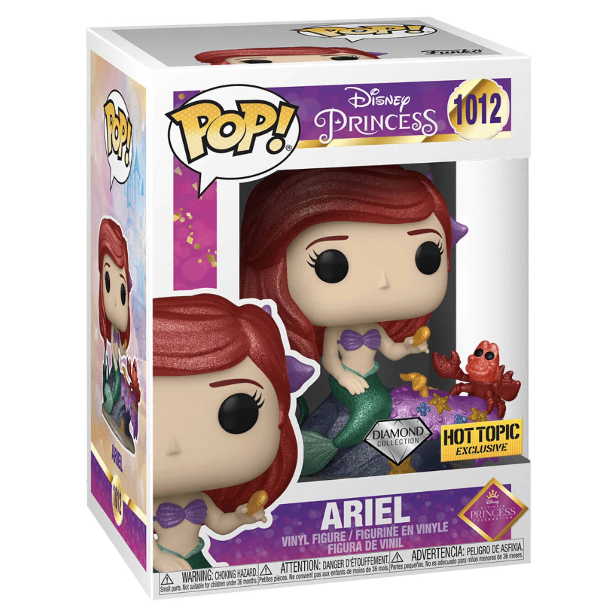 Ariel DIAMOND Funko Pop! HOT TOPIC EXCLUSIVE