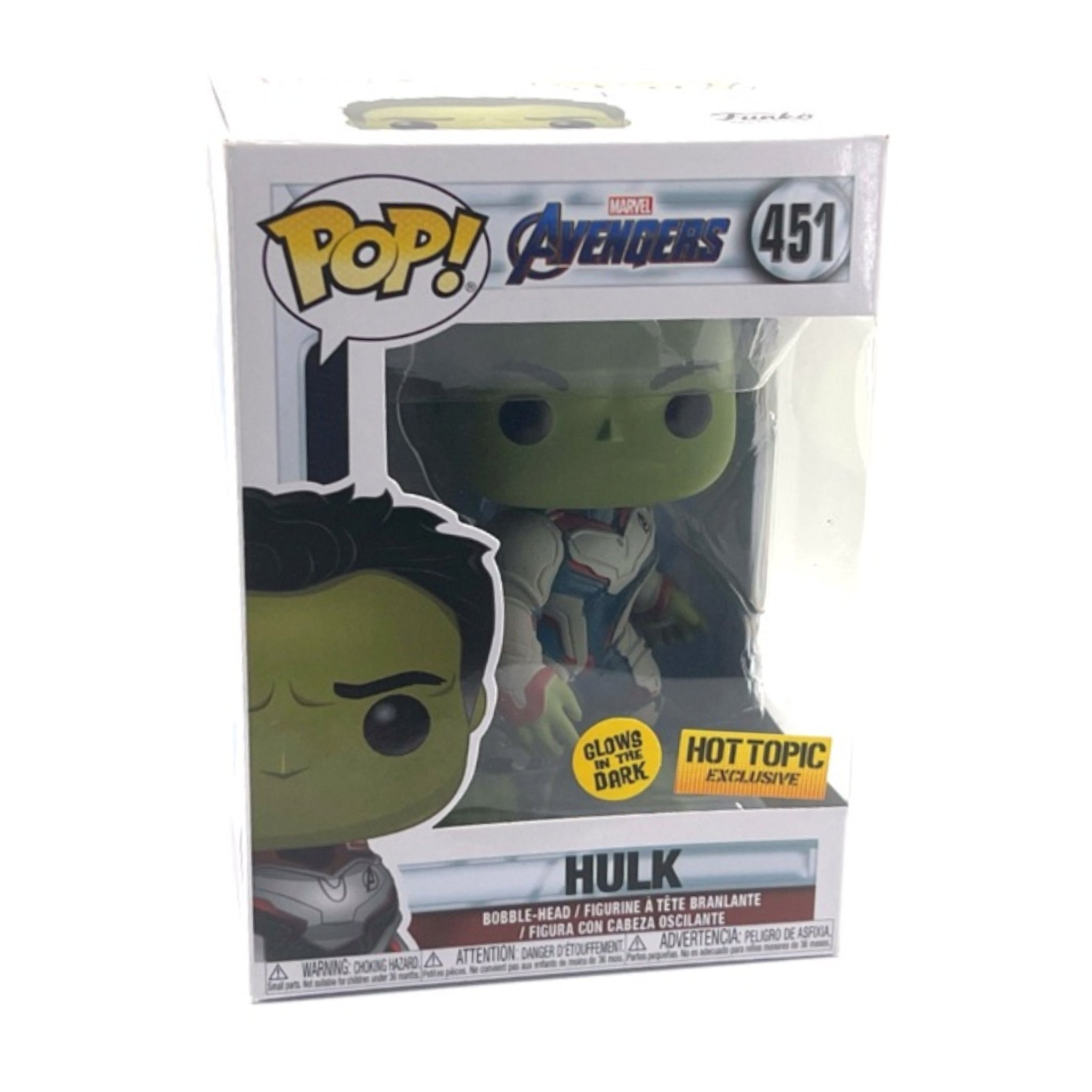 Hulk (Quantum Realm Suit) GITD Funko Pop! HOT TOPIC EXCLUSIVE