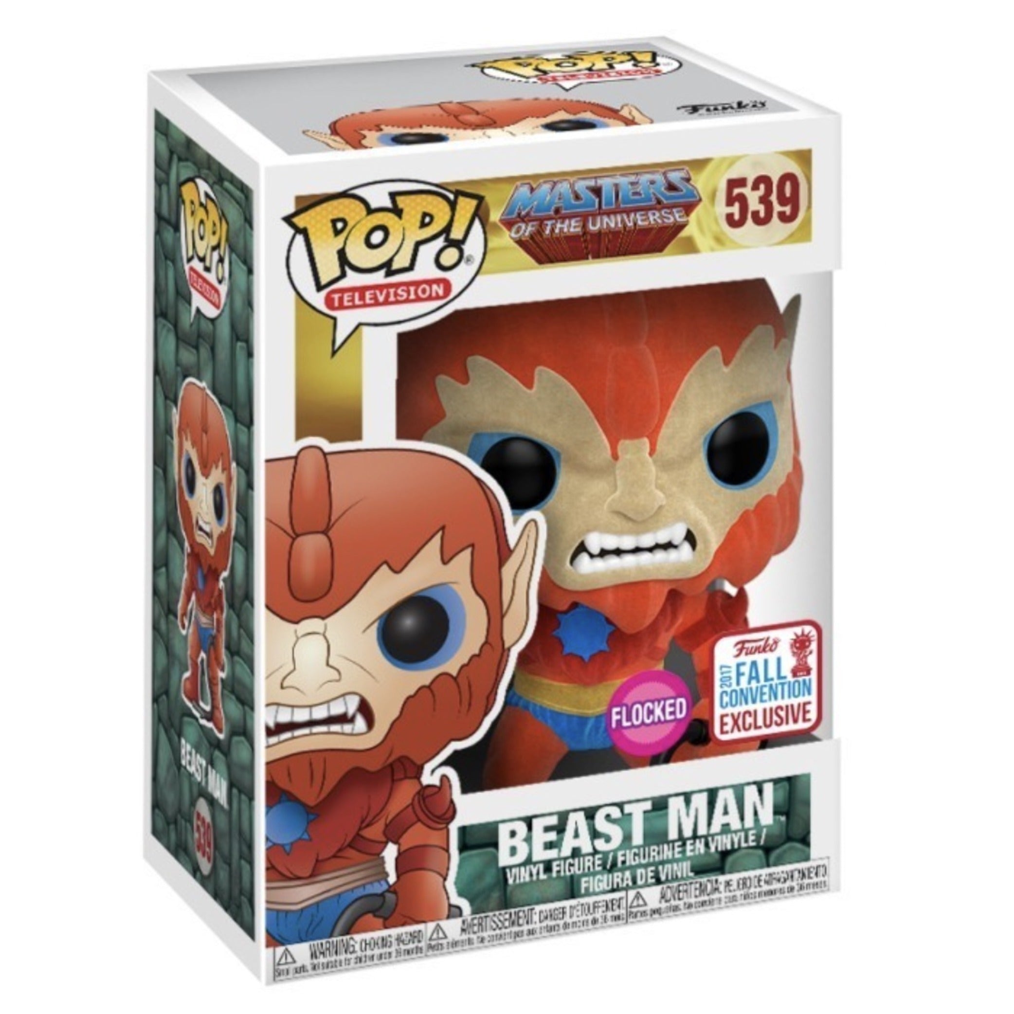 Beast Man FLOCKED Funko Pop! 2017 FALL CON
