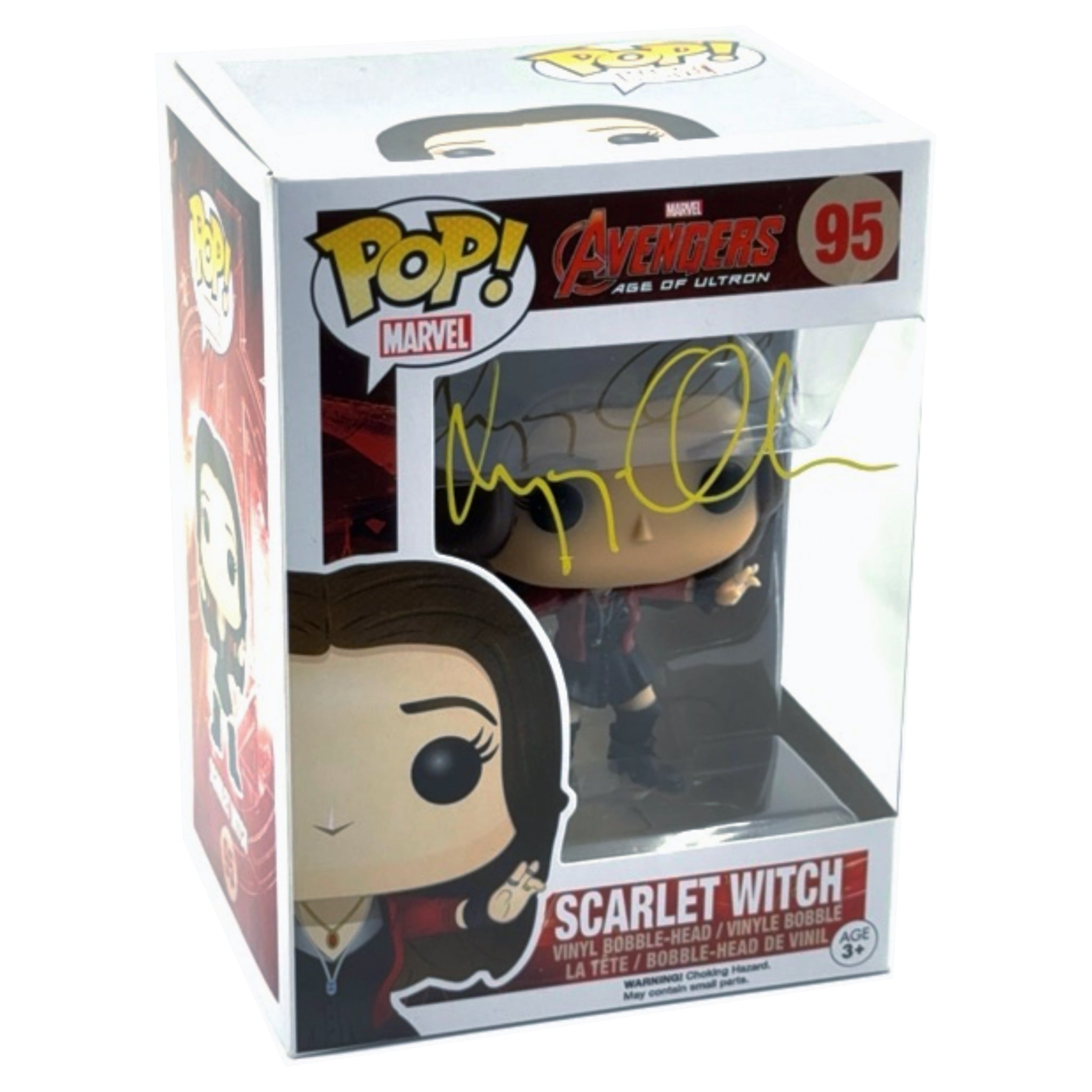 Scarlet Witch Funko Pop! (Signed by Elizabeth Olsen)
