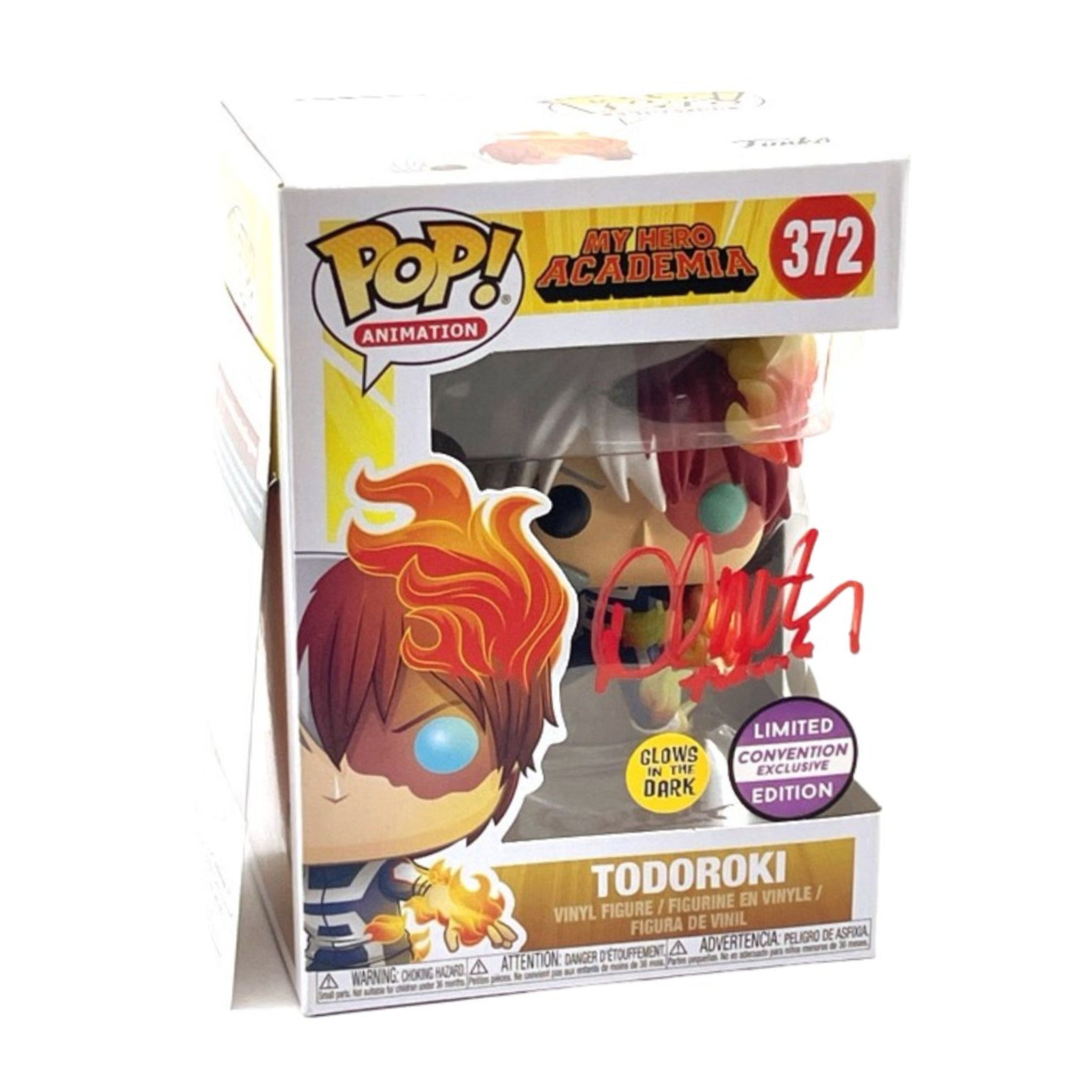 Todoroki (SIGNED W/ AUTHENTICATION) GITD Funko Pop! LIMITED CON EXCLUSIVE