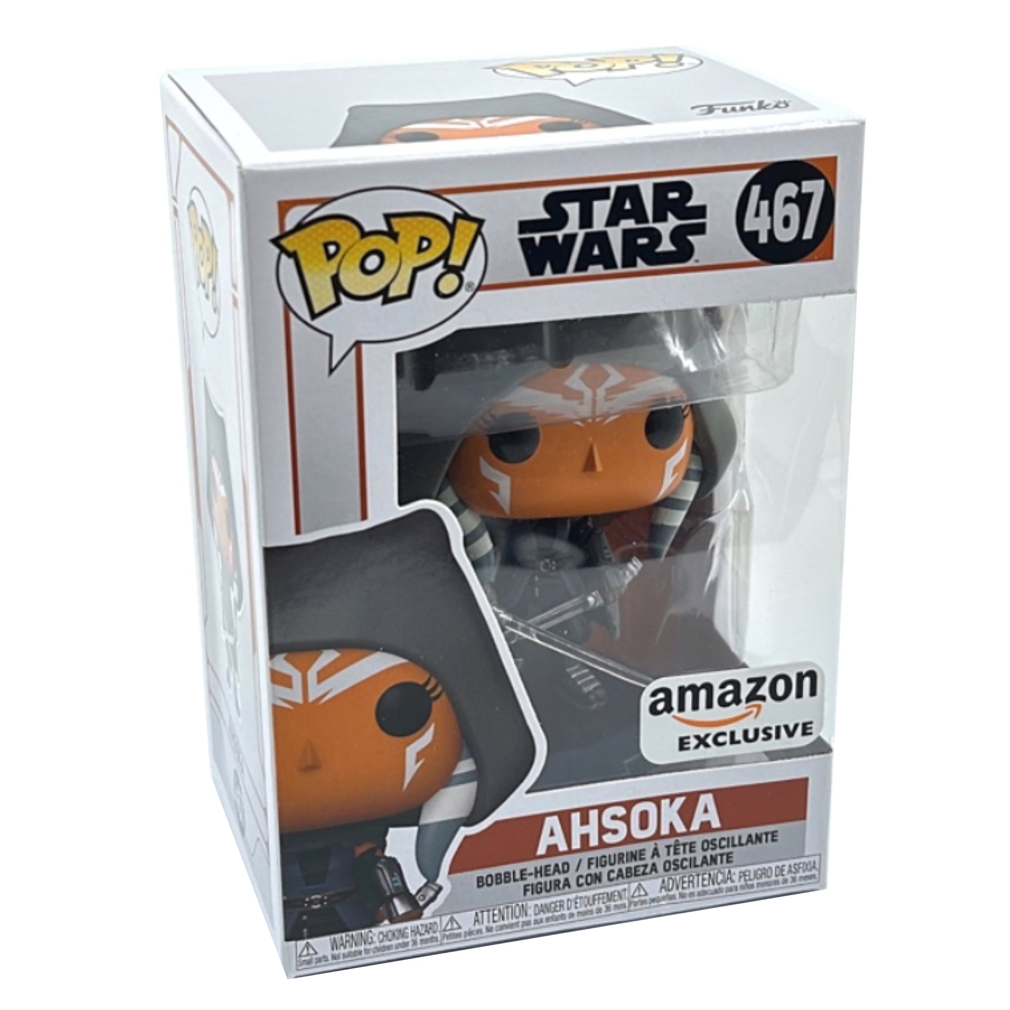 Ahsoka (Hooded with Duel Sabers) Funko Pop! AMAZON EXCLUSIVE