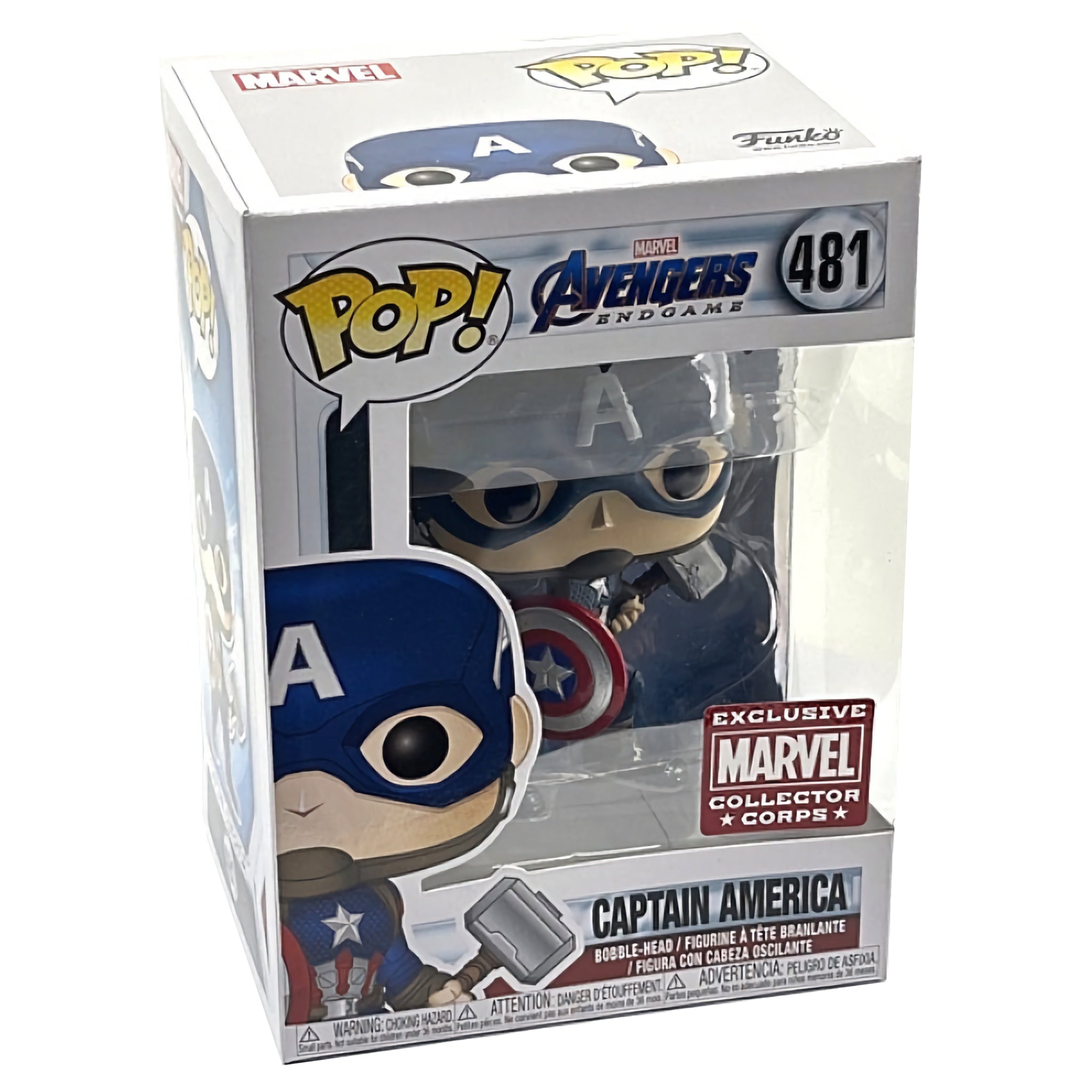 Captain America (w Mjolnir) Funko Pop! MARVEL EXCLUSIVE