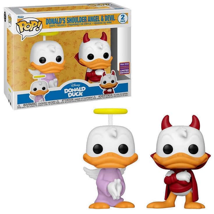Donald's Shoulder Angel and Devil Funko Pop! 2022 WONDROUS CON-Jingle Truck Toys