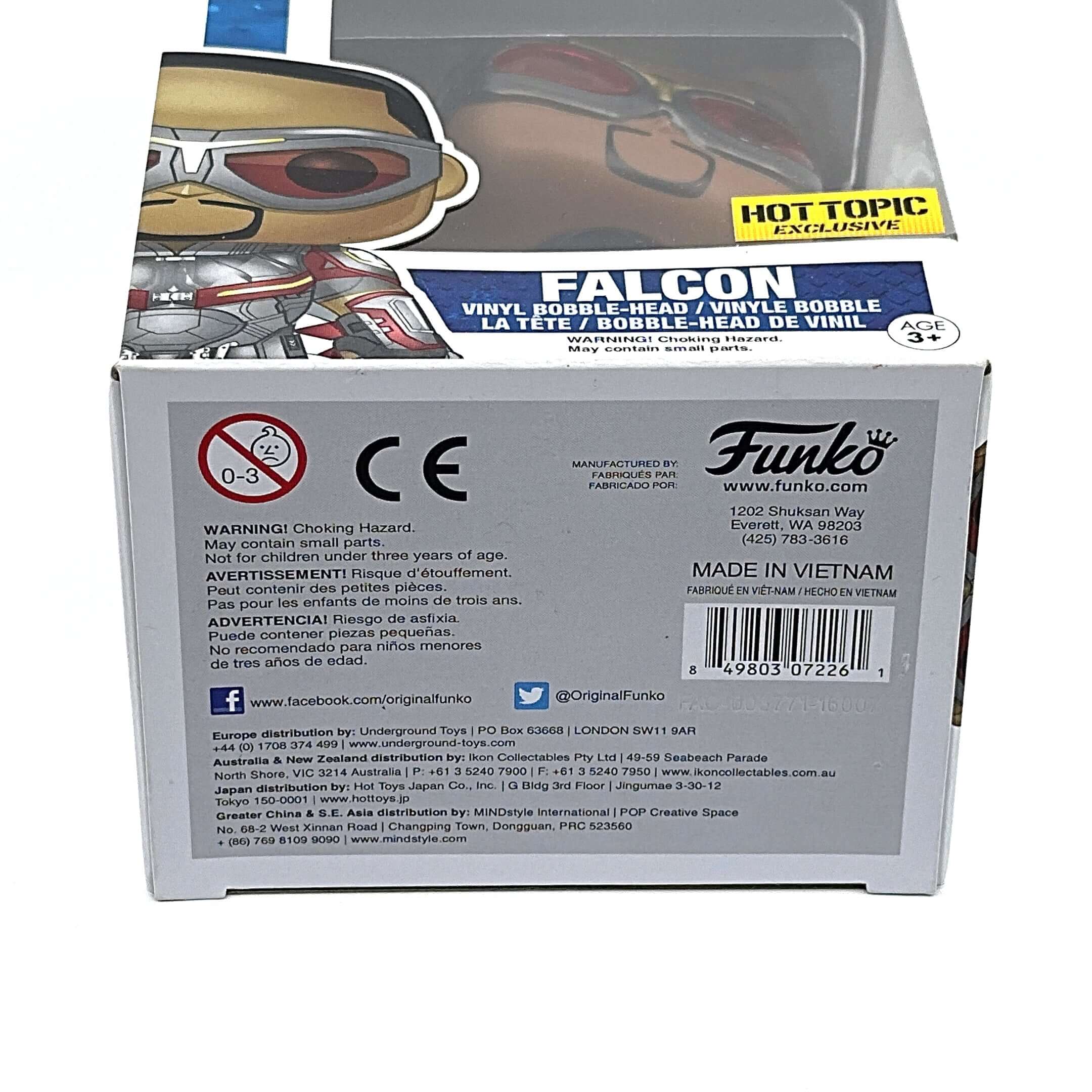 Falcon (Civil War) Funko Pop! HOT TOPIC EXCLUSIVE-Jingle Truck Toys