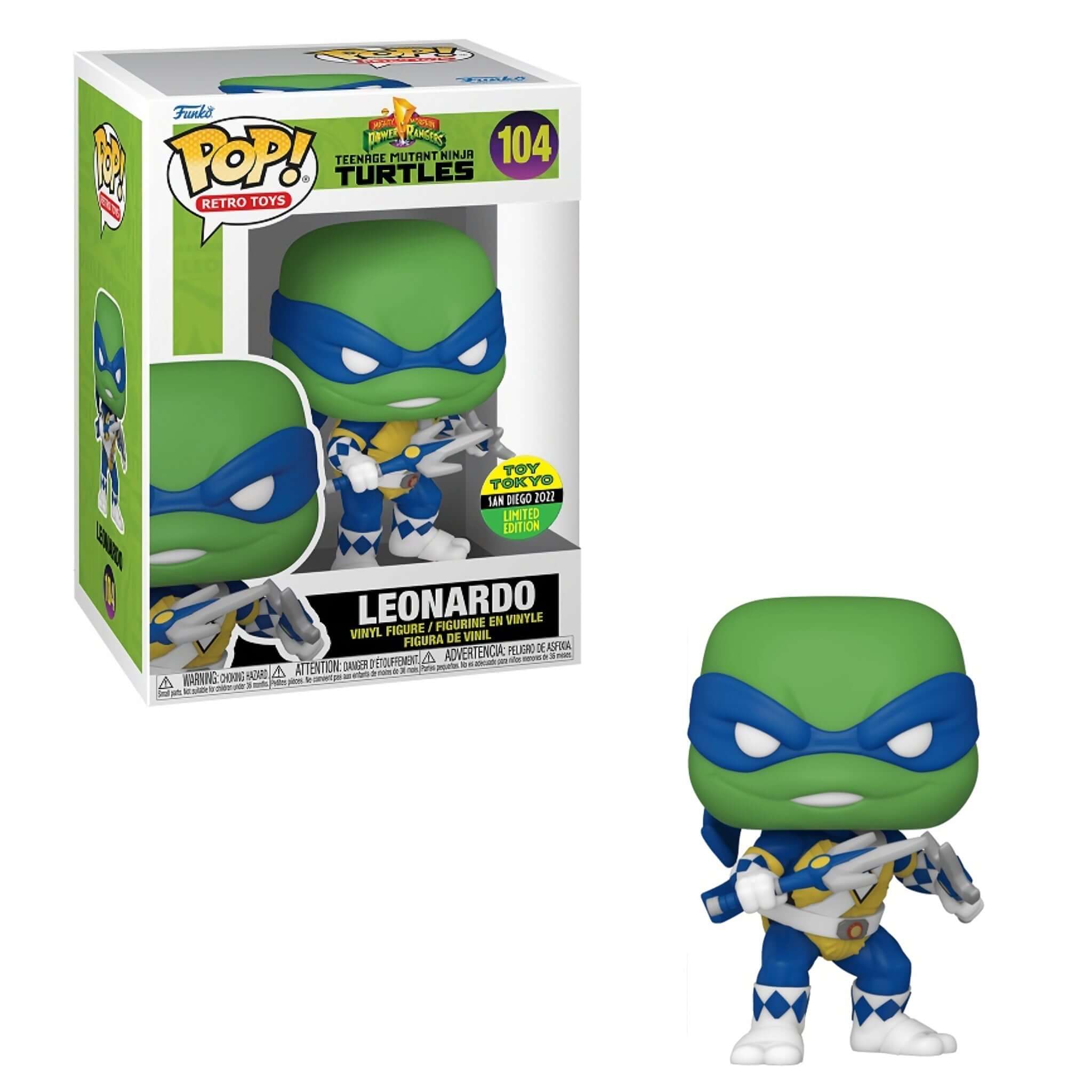 Leonardo (Power Ranger) Funko Pop! TOY TOKYO SAN DIEGO 2022-Jingle Truck Toys