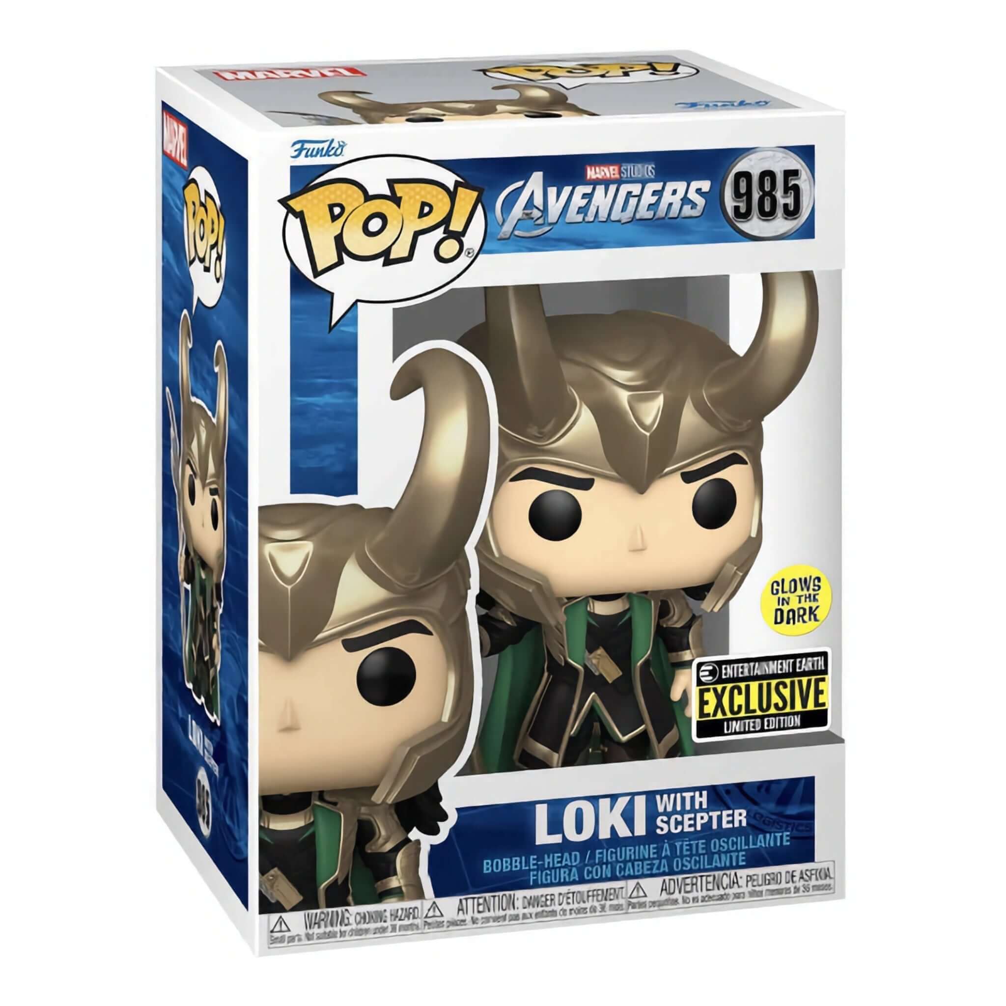 Loki with Scepter (Glows) Funko Pop! EE EXCLUSIVE-Jingle Truck Toys