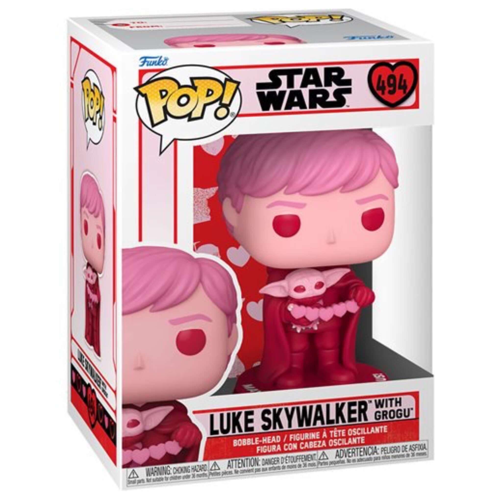 Luke Skywalker With Grogu (Valentines) Funko Pop!-Jingle Truck Toys
