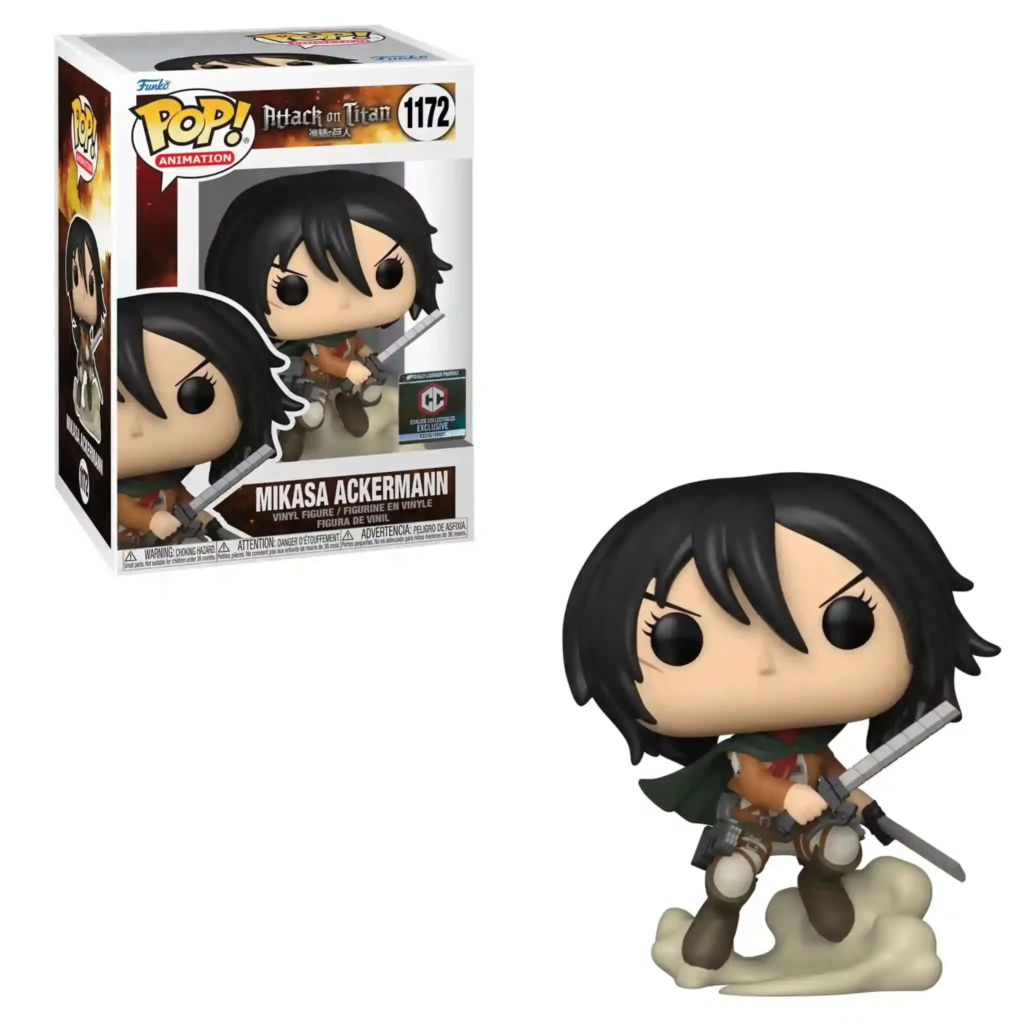 Mikasa Ackermann Funko Pop! CHALICE EXCLUSIVE-Jingle Truck Toys