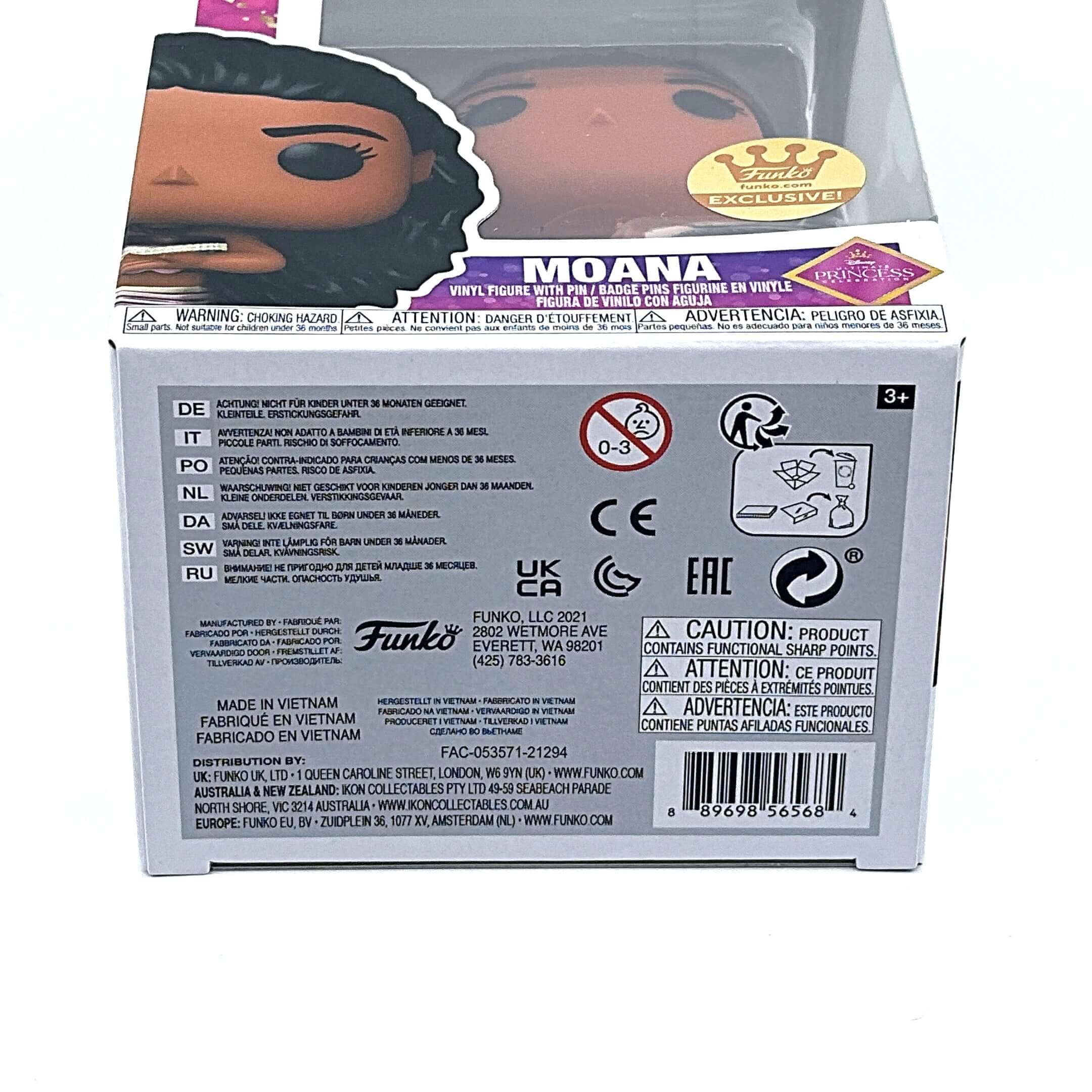 Moana (Dancing|Gold) with Pin Funko Pop! FUNKO EXCLUSIVE-Jingle Truck Toys