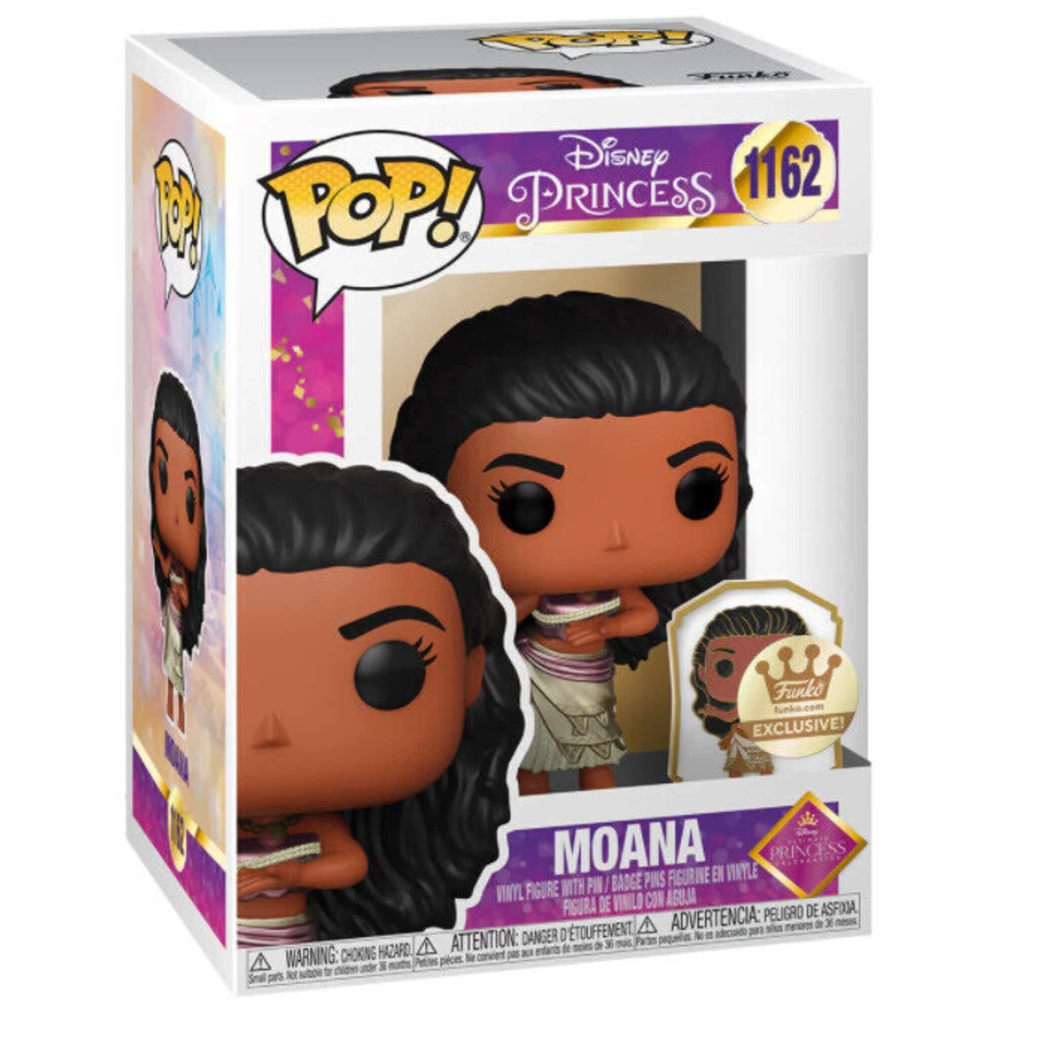 Moana (Dancing|Gold) with Pin Funko Pop! FUNKO EXCLUSIVE-Jingle Truck Toys
