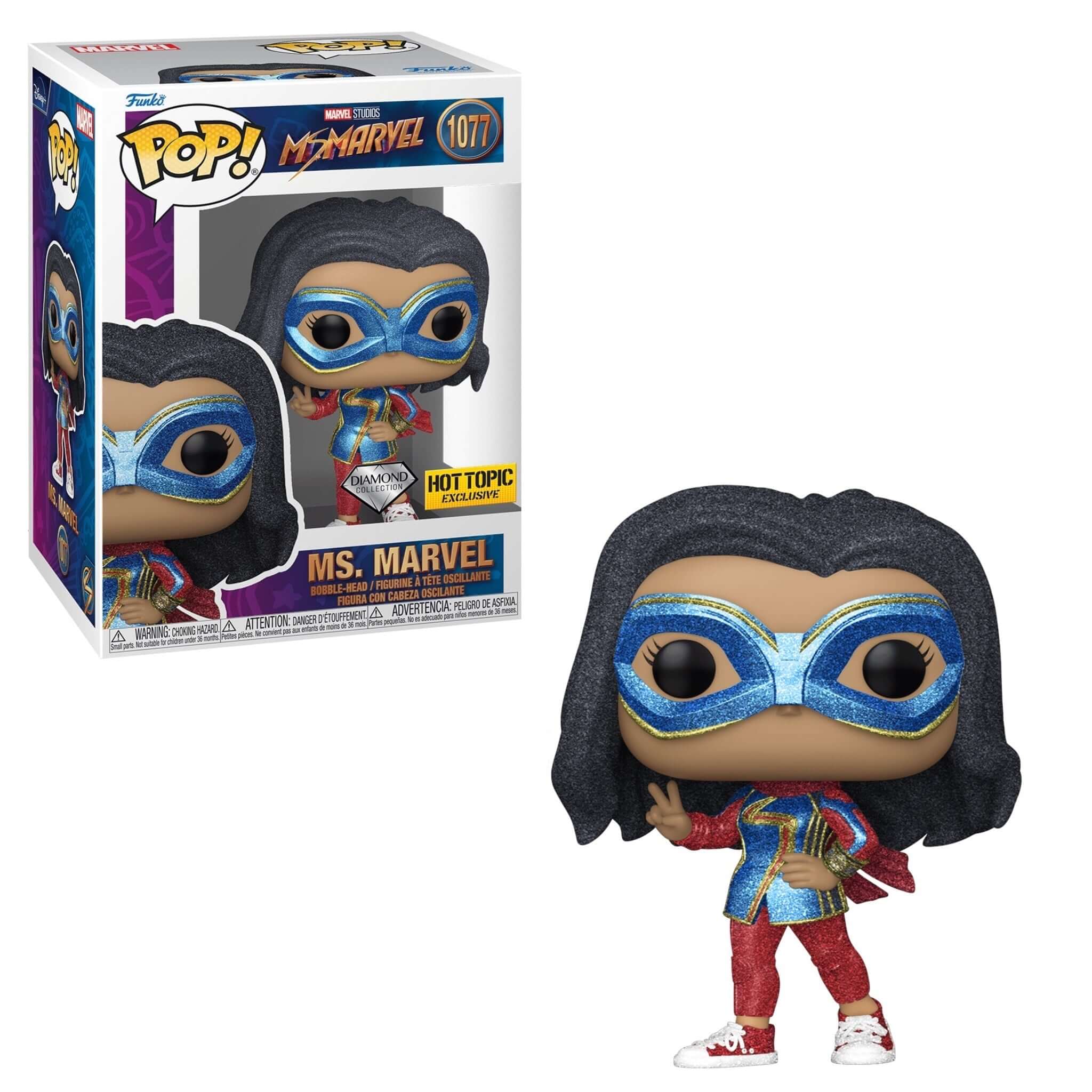 Ms. Marvel (Diamond) Funko Pop! HOT TOPIC EXCLUSIVE-Jingle Truck Toys