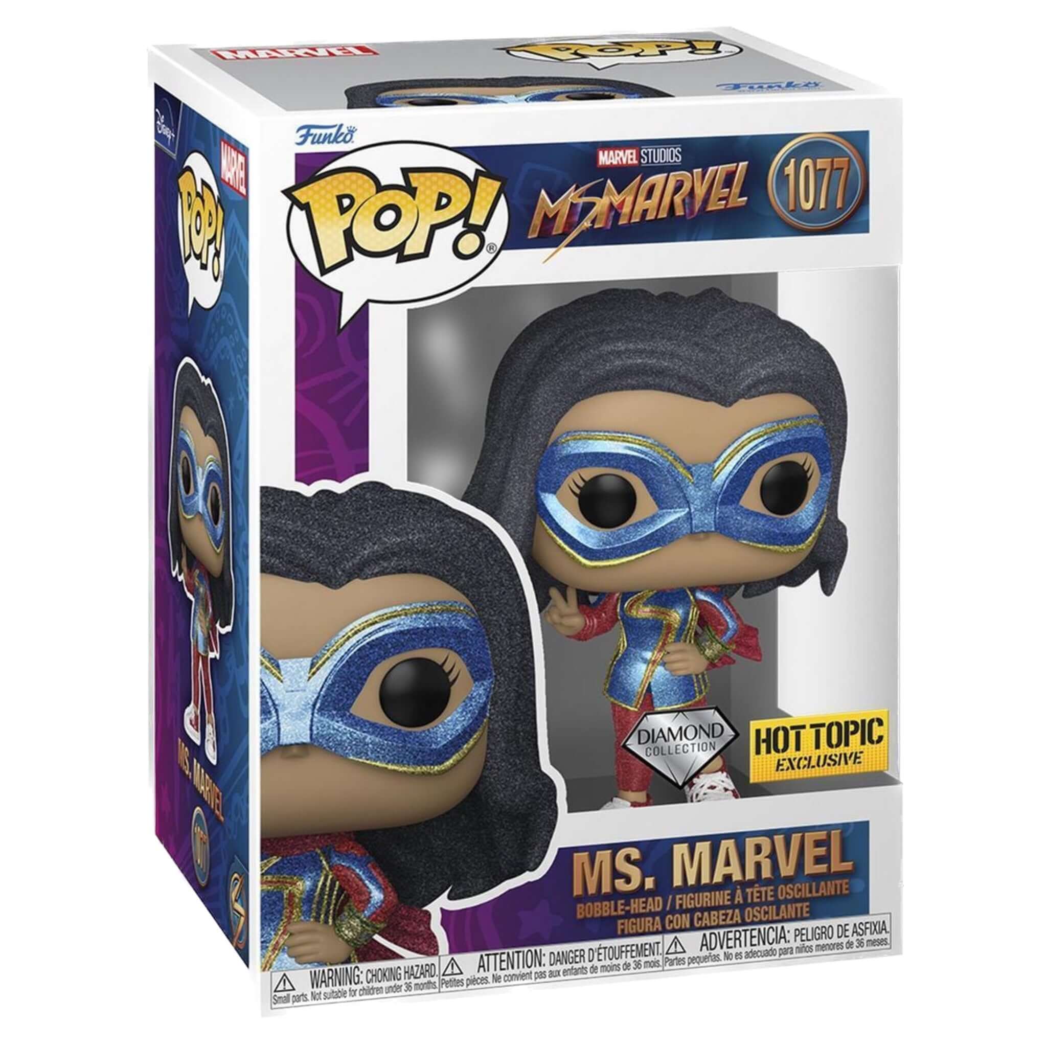 Ms. Marvel (Diamond) Funko Pop! HOT TOPIC EXCLUSIVE-Jingle Truck Toys