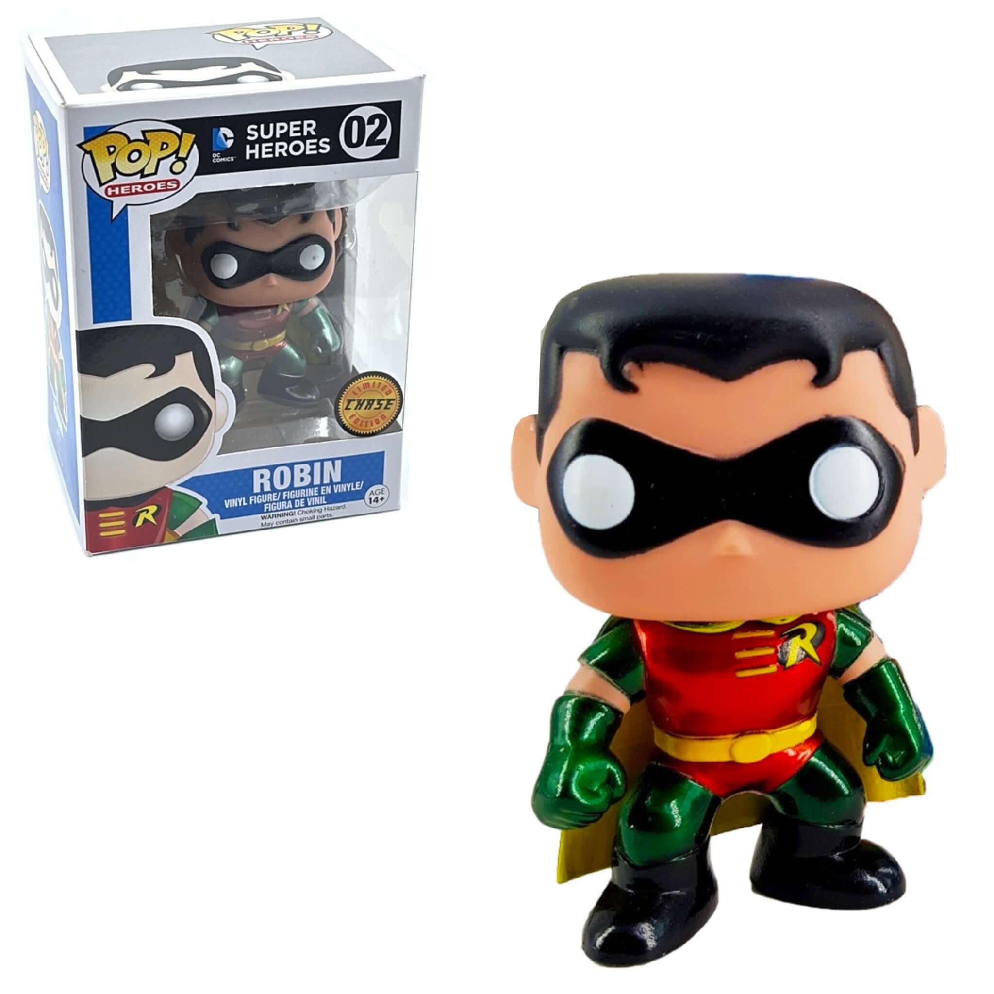 Robin (Metallic) Funko Pop! CHASE-Jingle Truck Toys