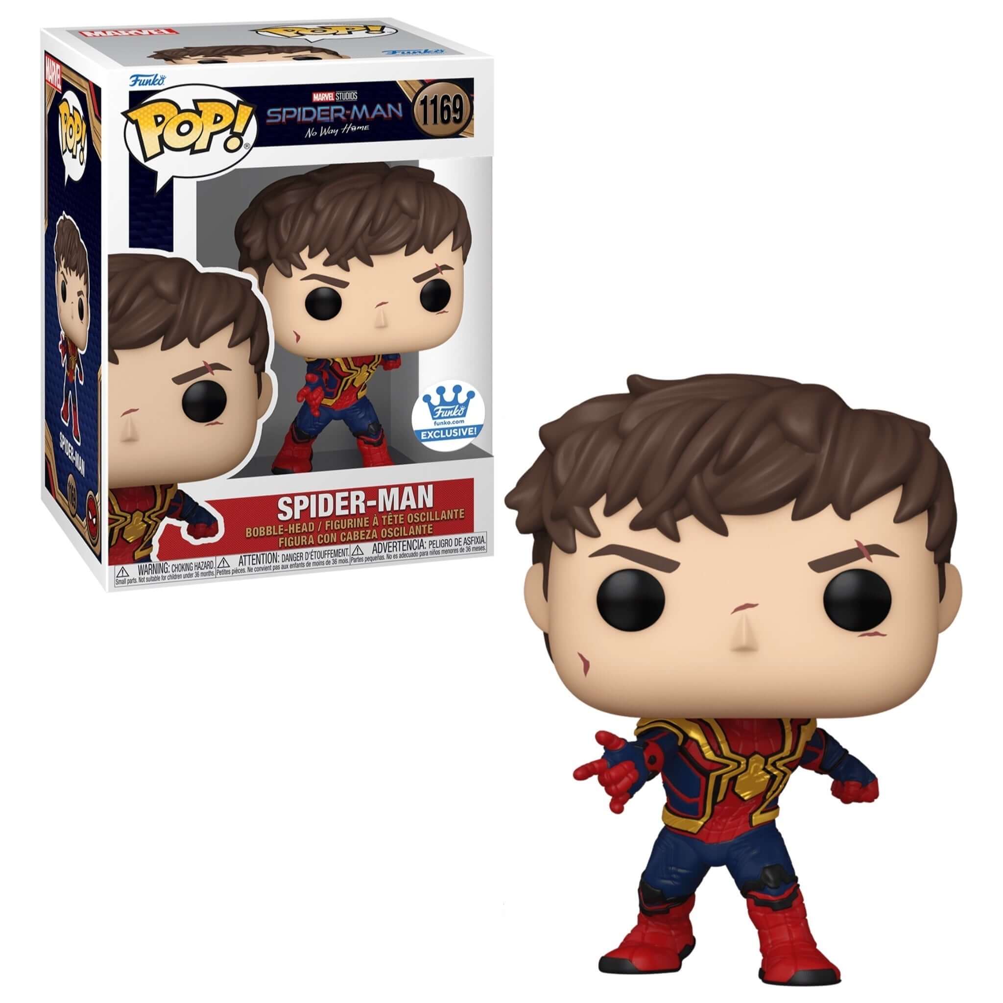 Spider-Man Unmasked Funko Pop! FUNKO EXCLUSIVE-Jingle Truck Toys