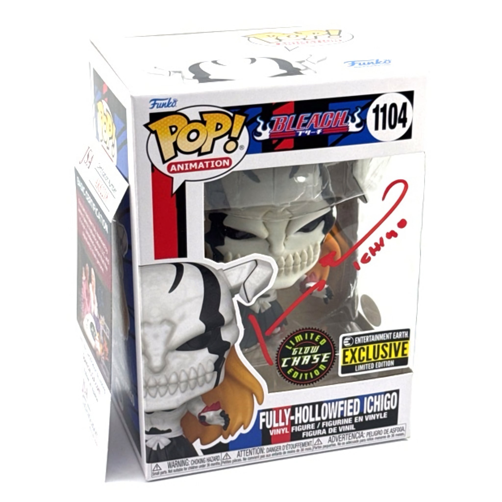 Fully-Hollowfied Ichigo GITD Funko Pop! CHASE EE EXCLUSIVE (Signed by Johnny Yong Bosch)