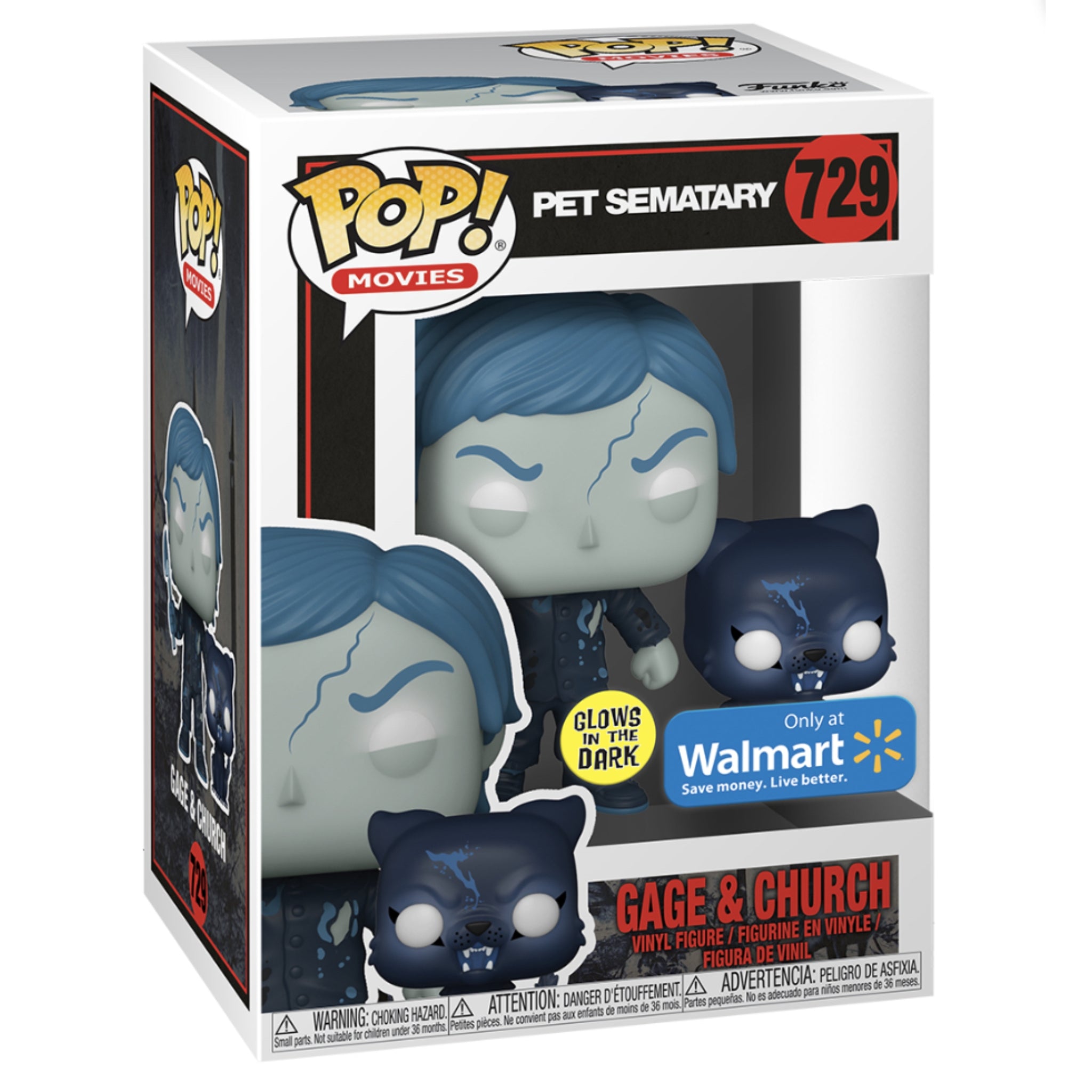 Gage & Church GITD Funko Pop! WALMART EXCLUSIVE