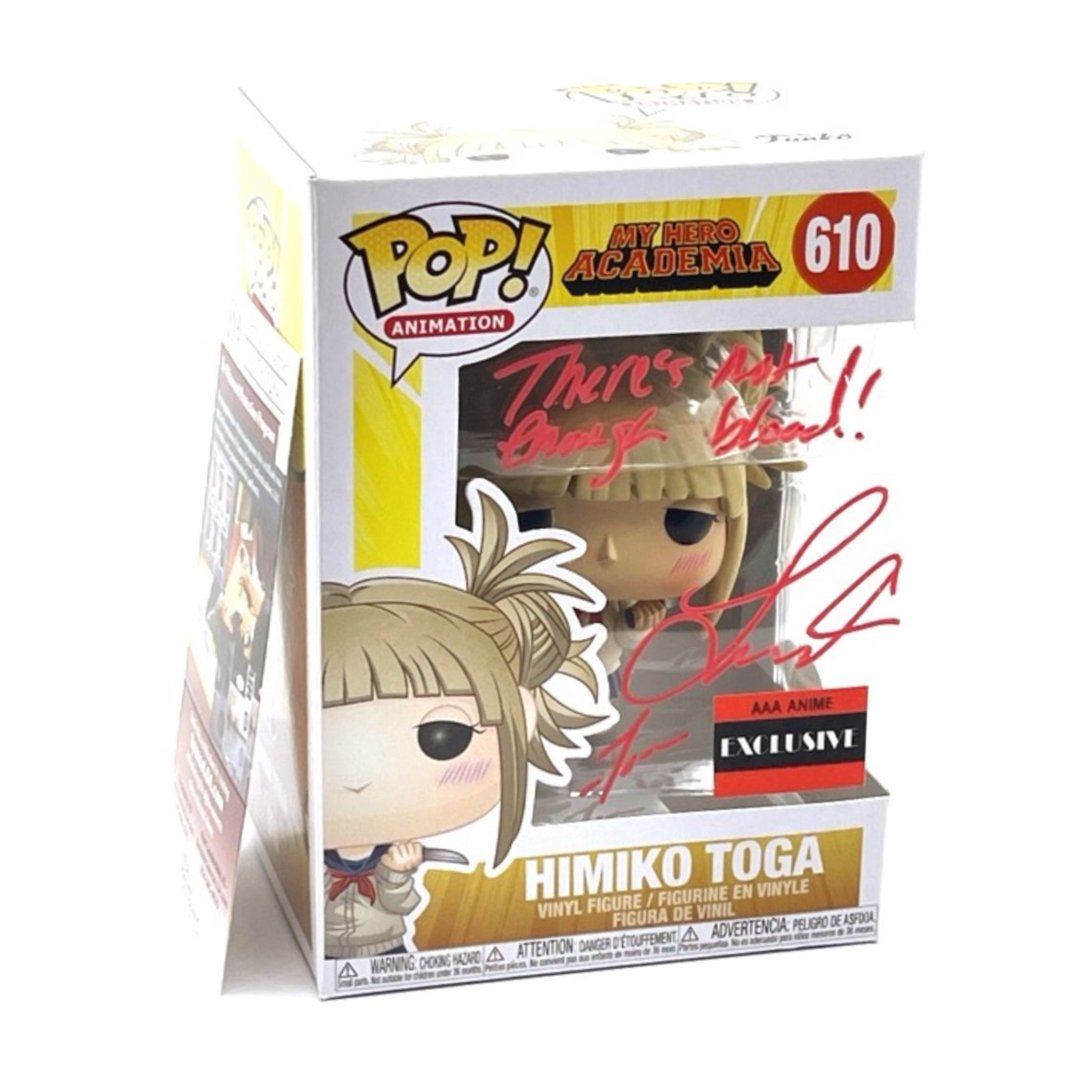Himiko Toga (SIGNED W/ AUTHENTICATION) Funko Pop! AAA ANIME EXCLUSIVE