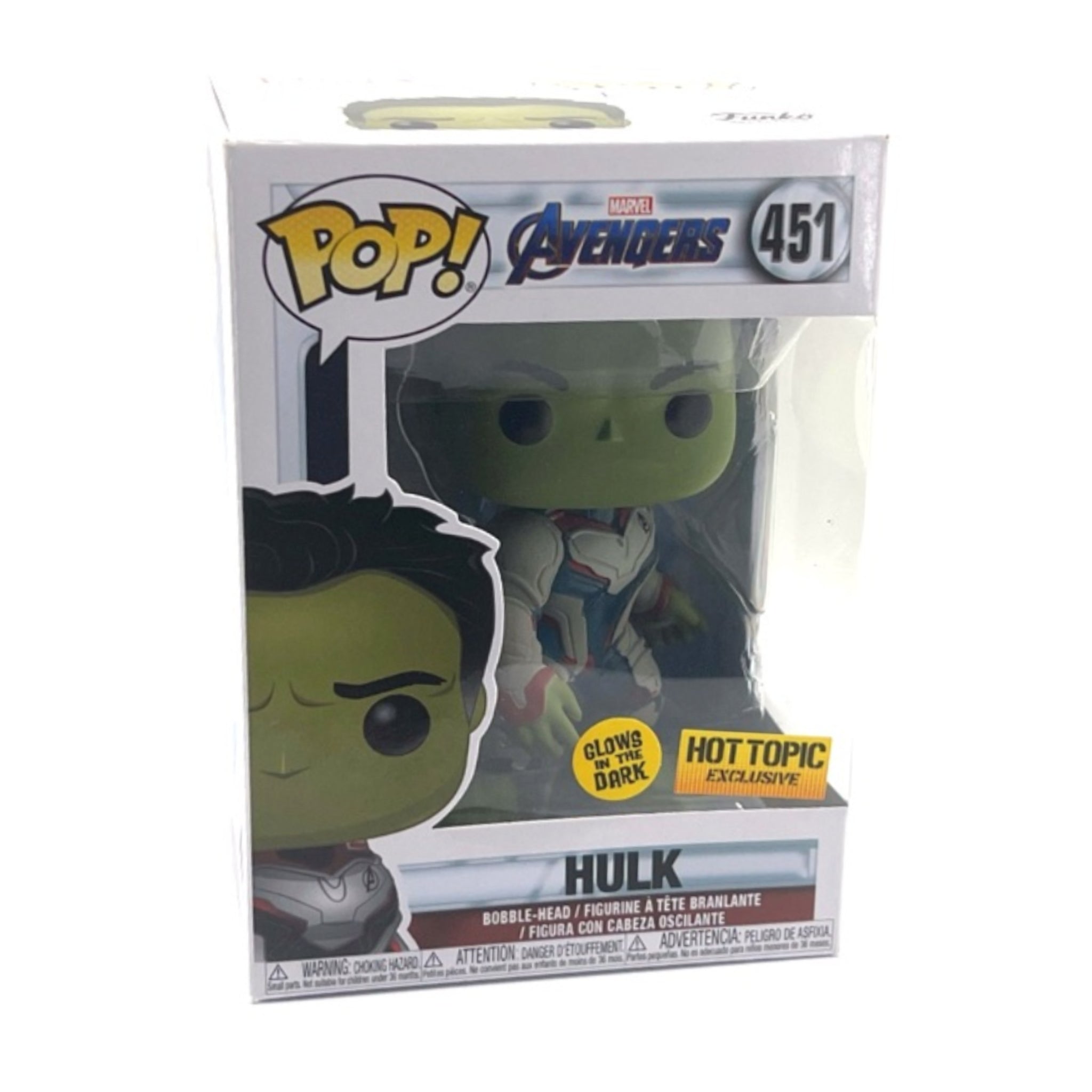 Hulk (Quantum Realm Suit)  GITD Funko Pop! HOT TOPIC EXCLUSIVE