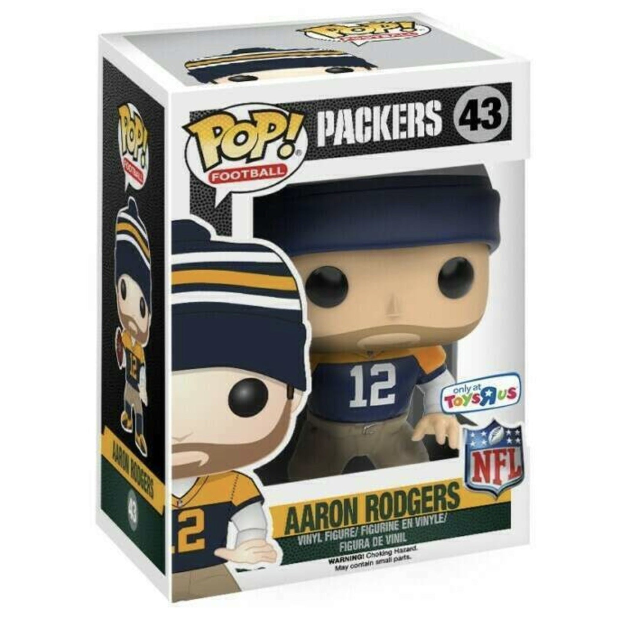 Funko Pop Aaron Rodgers (Vaulted Pop) factory Toys R Us Exclusive Throwback Jersey