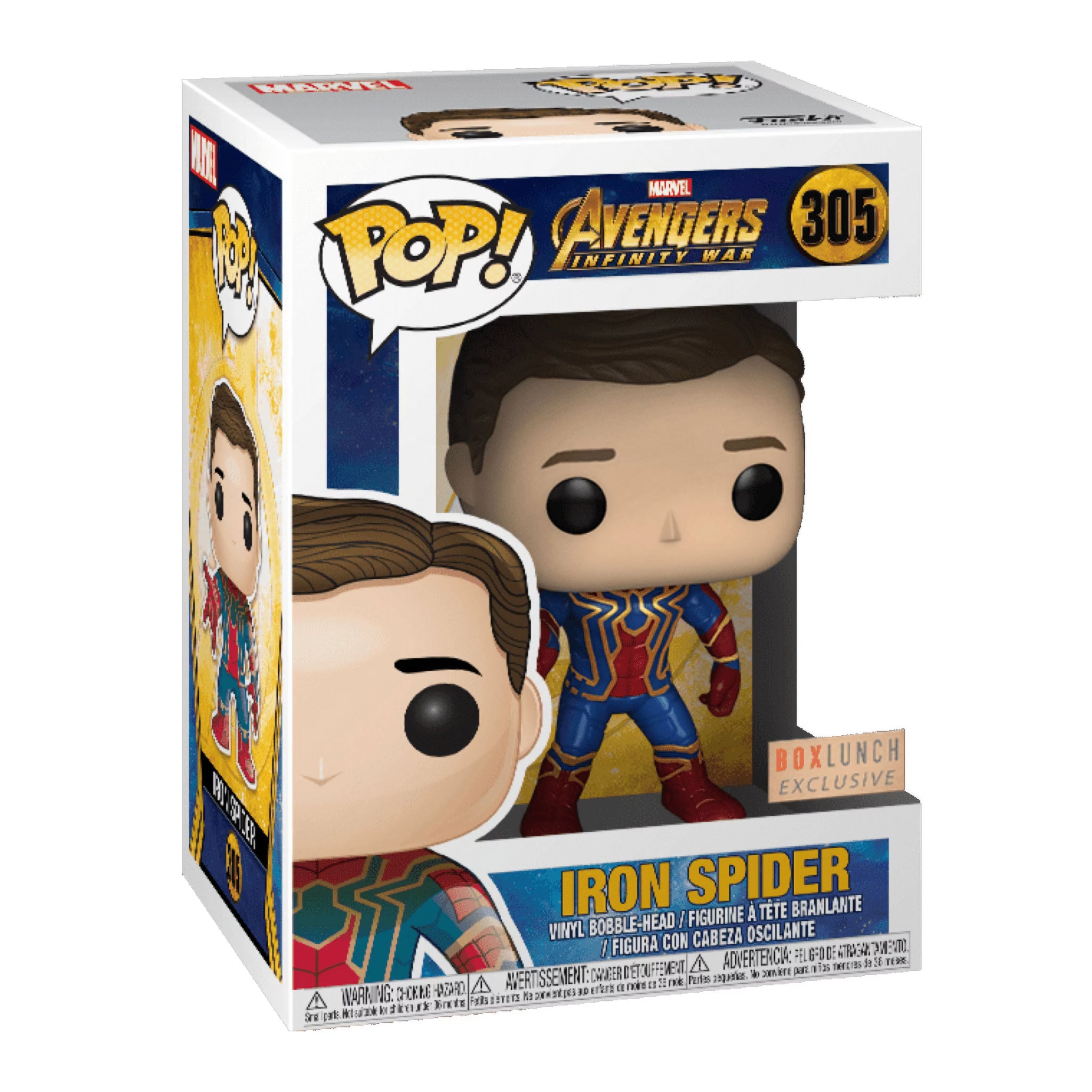 Iron Spider (Unmasked) Funko Pop! BOXLUNCH EXCLUSIVE