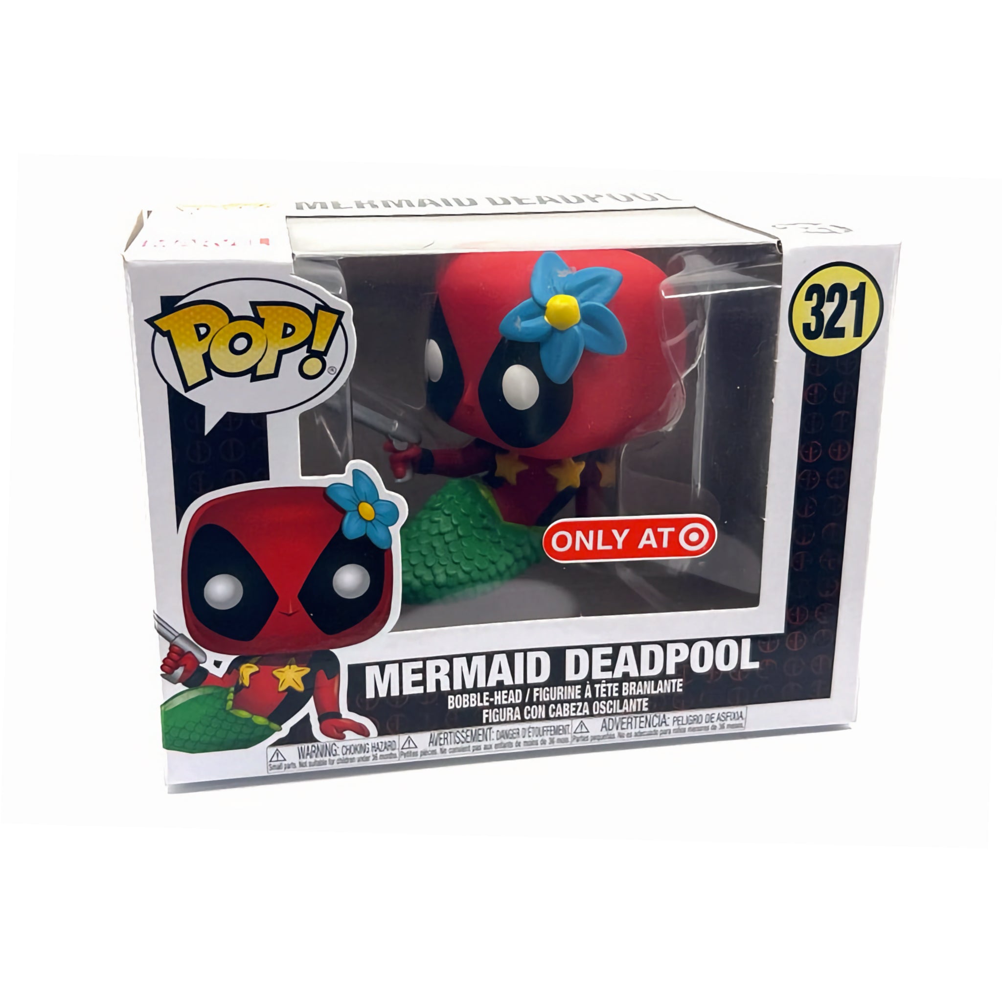 DAMAGED Mermaid Deadpool Funko Pop! TARGET EXCLUSIVE