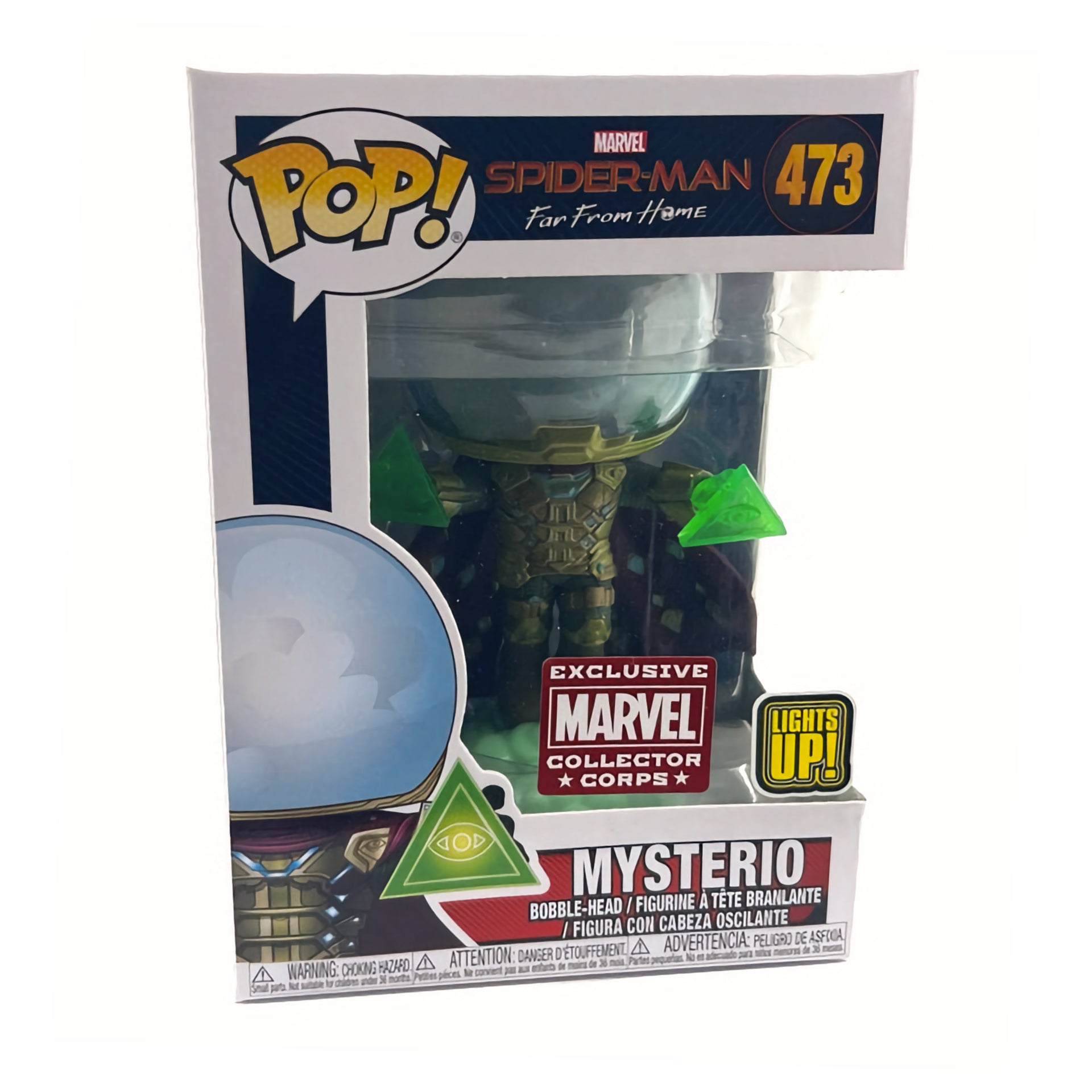 Mysterio LIGHT UP Funko Pop MARVEL EXCLUSIVE