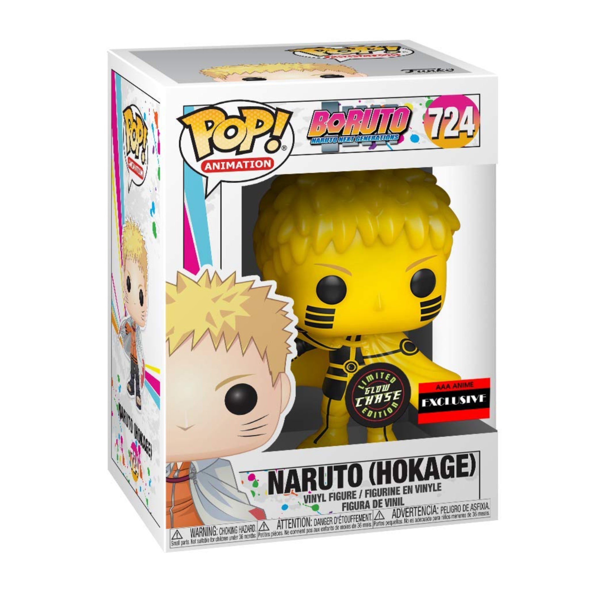 DAMAGED Naruto (Hokage) GITD Funko Pop! CHASE AAA EXCLUSIVE