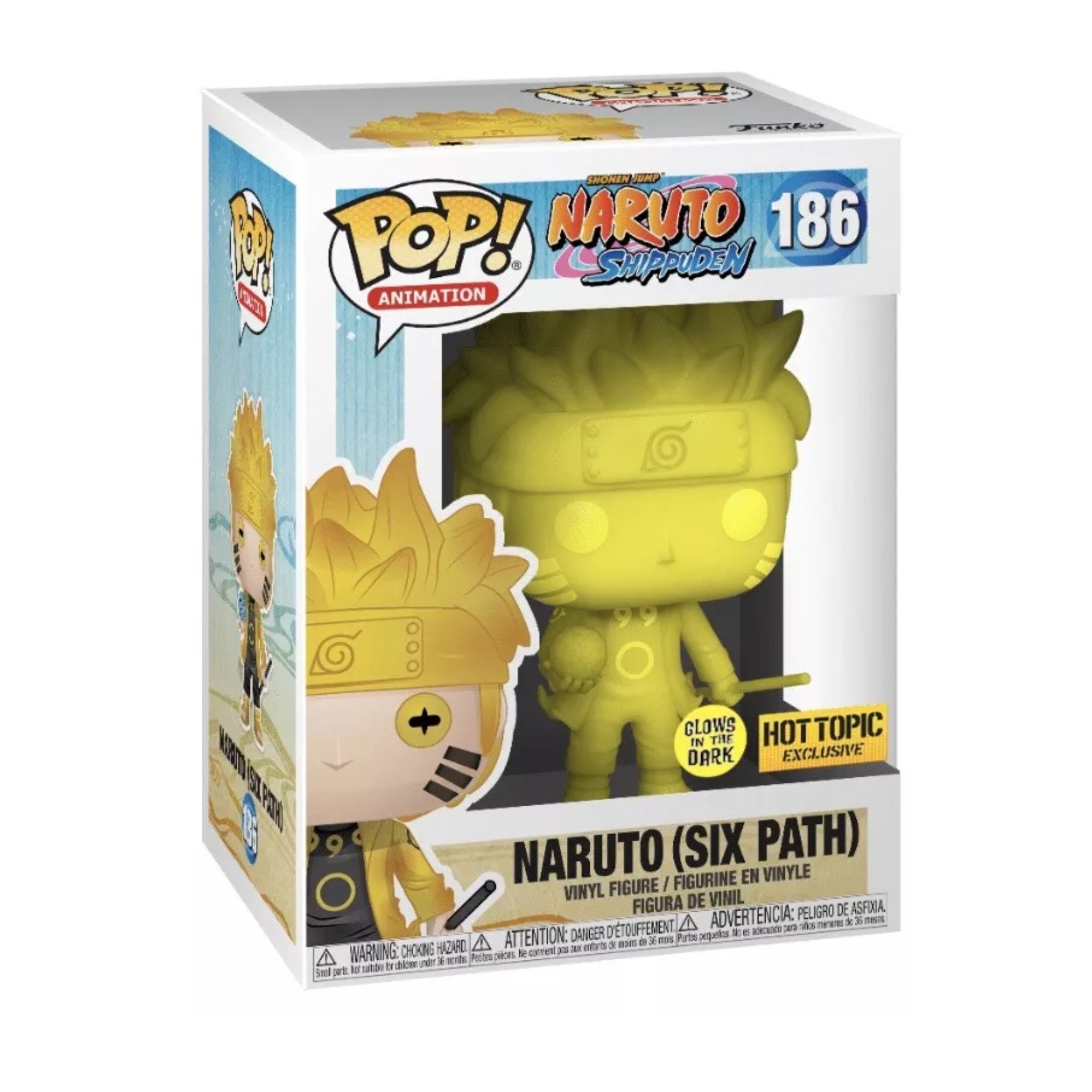 Naruto (Six Path)(YELLOW) GITD Funko Pop! HOT TOPIC EXCLUSIVE