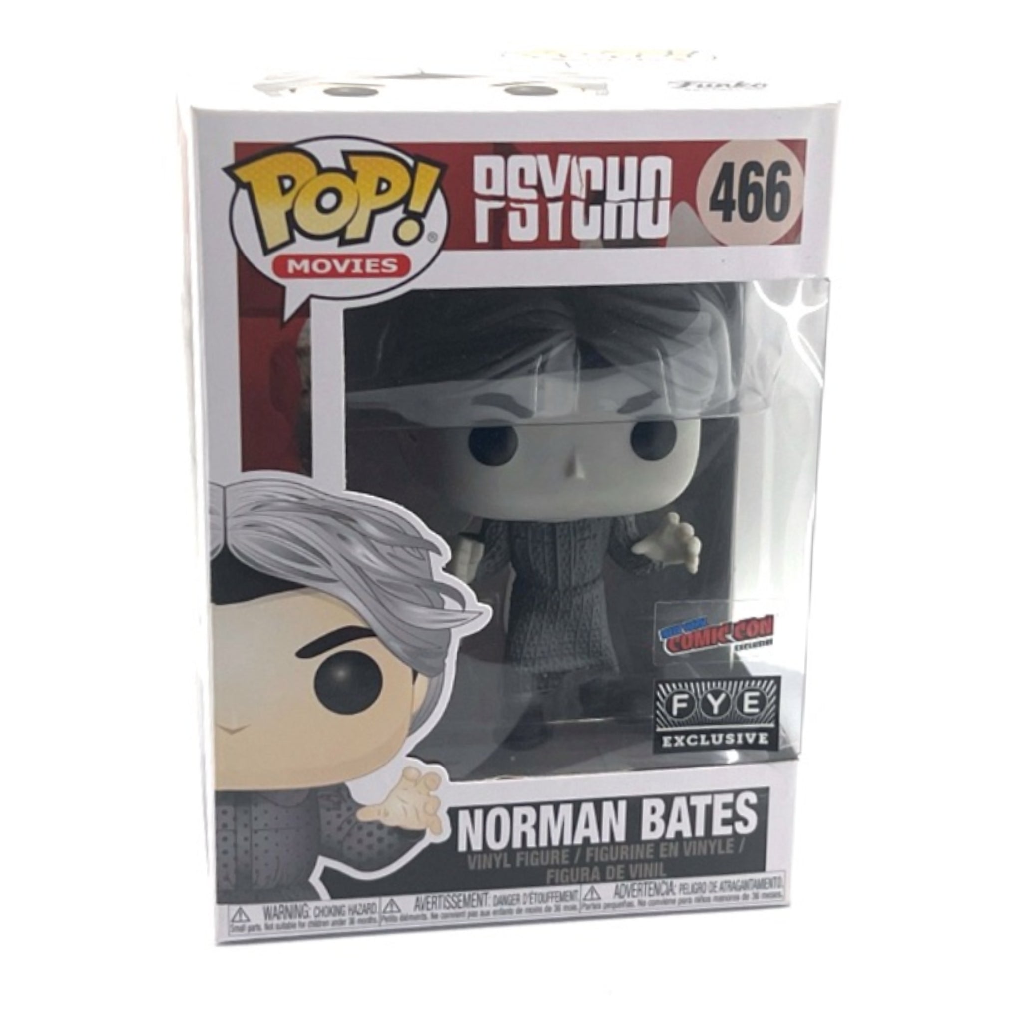 Norman Bates BLACK AND WHITE Funko Pop! NYCC/FYE EXCLUSIVE