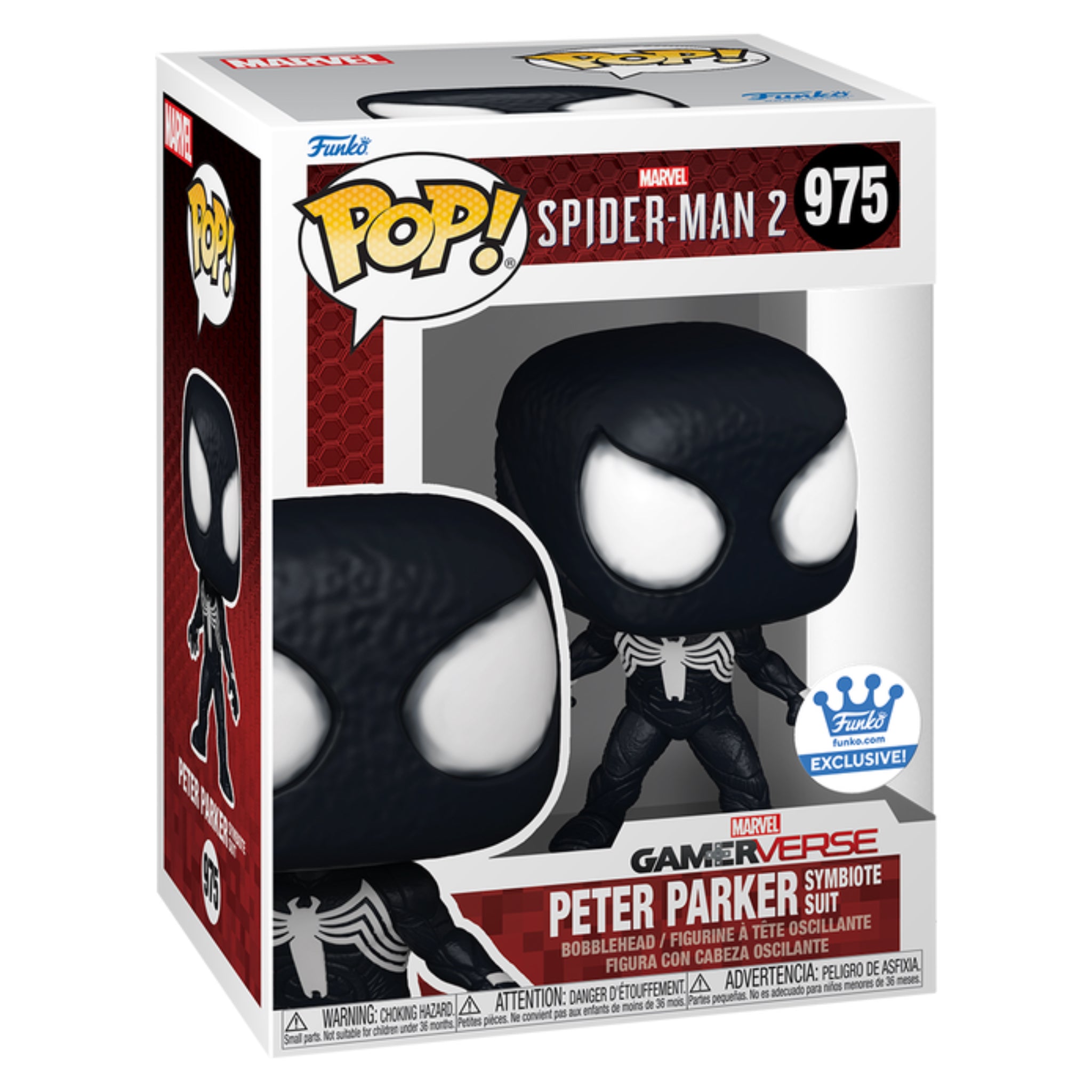 Peter Parker Symbiote Suit Funko Pop! FUNKO EXCLUSIVE