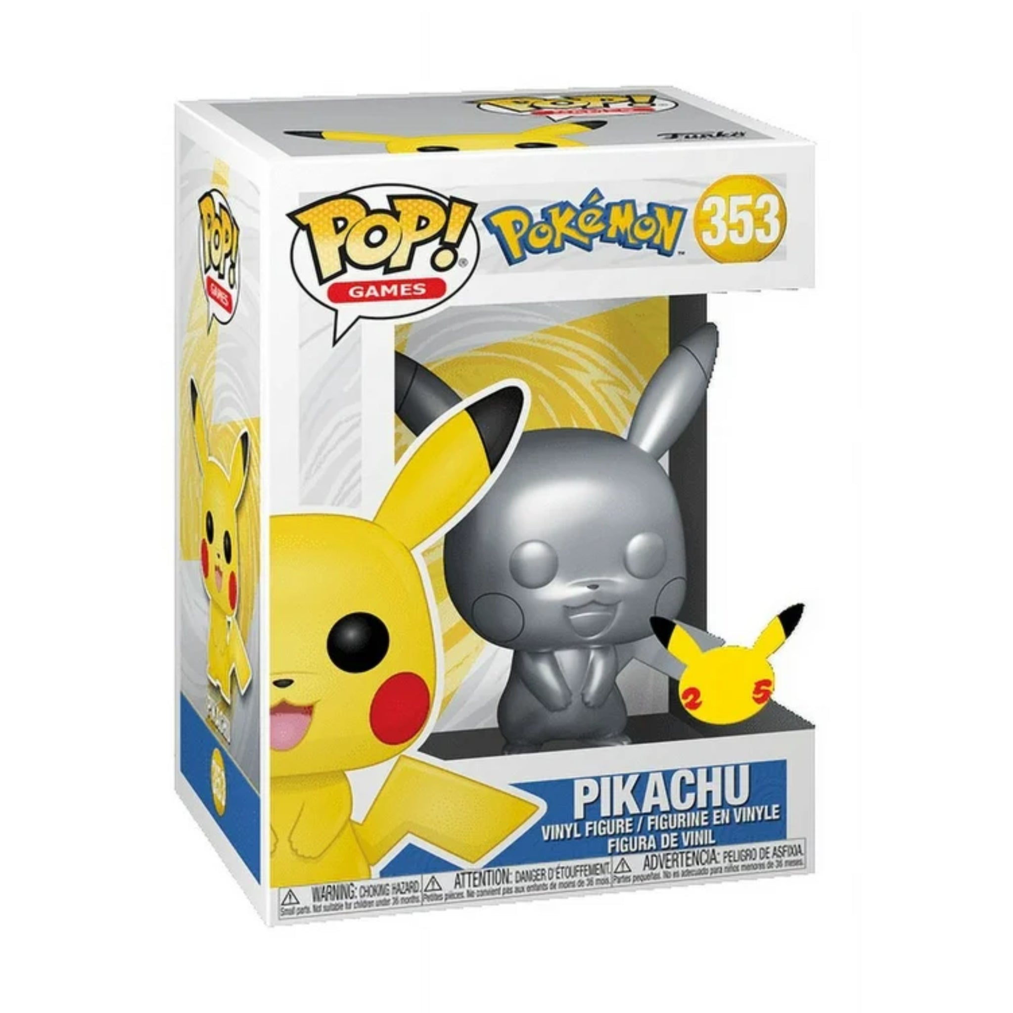Pikachu METALLIC Funko Pop! PICKACHU 25 STICKER