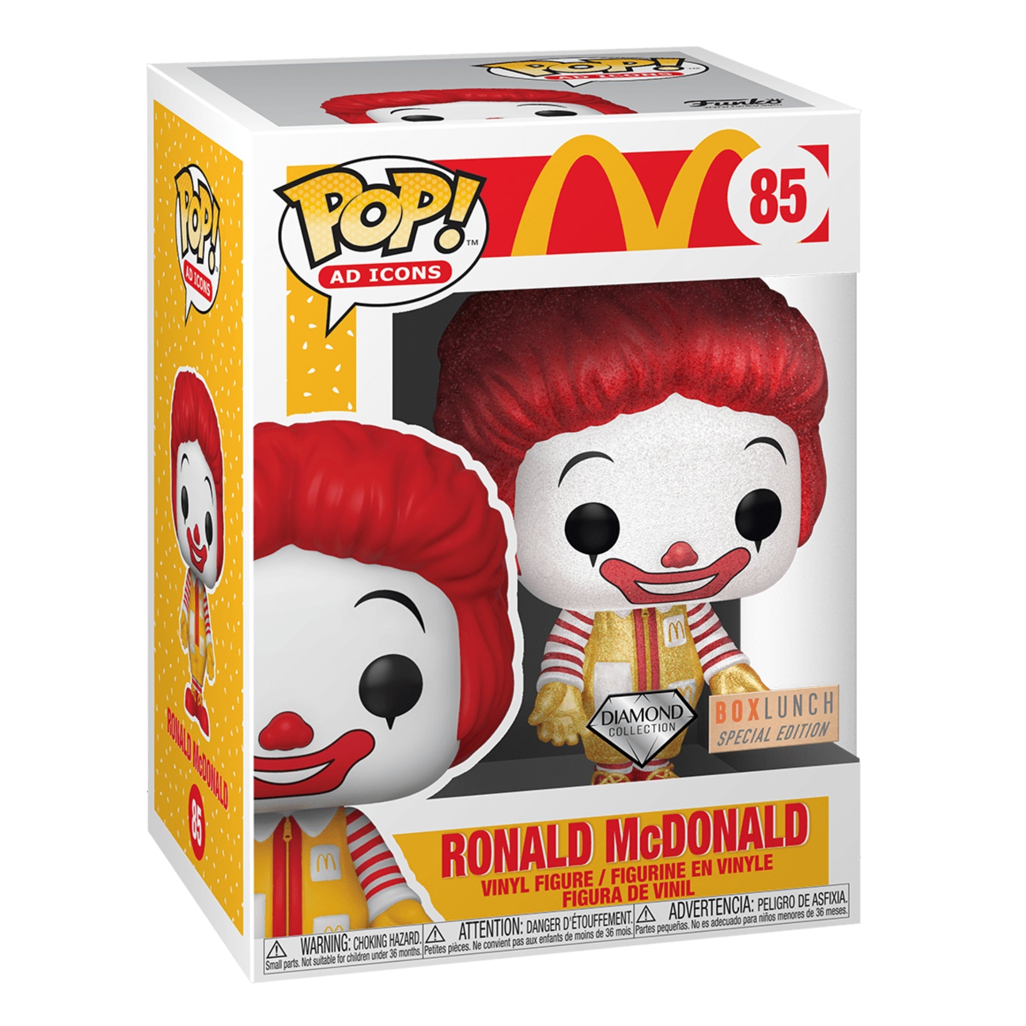 Ronald McDonald DIAMOND Funko Pop! BOXLUNCH EXCLUSIVE