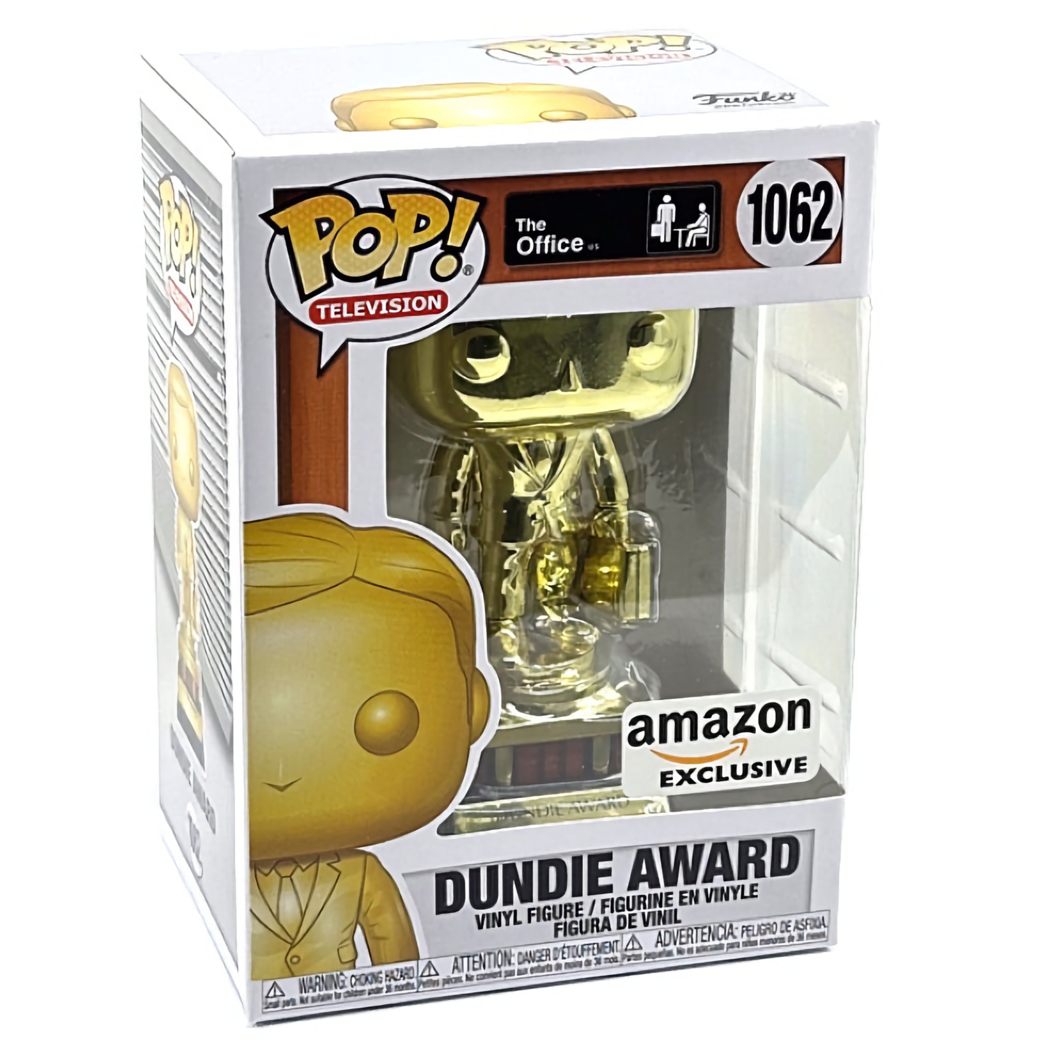 Dundie Award (Chrome) (Gold) Funko Pop! AMAZON EXCLUSIVE