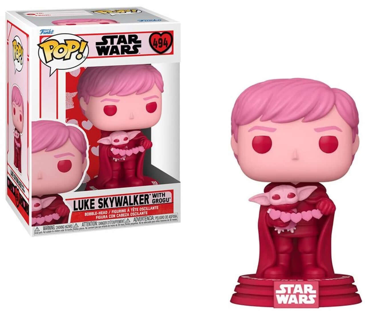 Luke Skywalker With Grogu (Valentines) Funko Pop!-Jingle Truck Toys