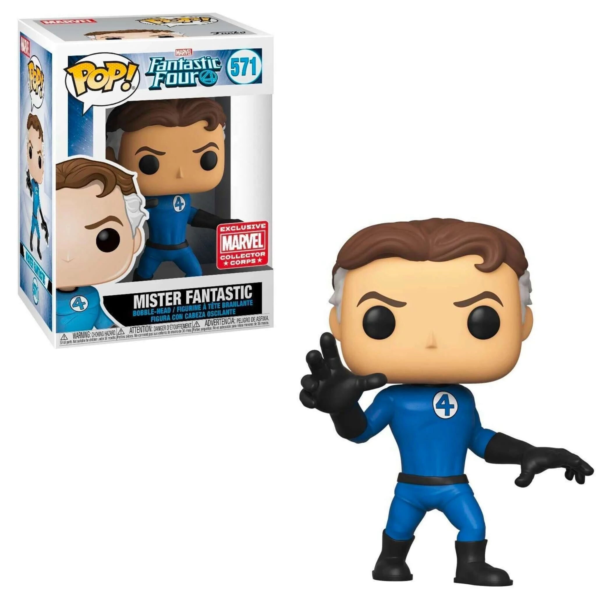 Mister Fantastic Funko Pop! MARVEL COLLECTOR CORPS-Jingle Truck Toys