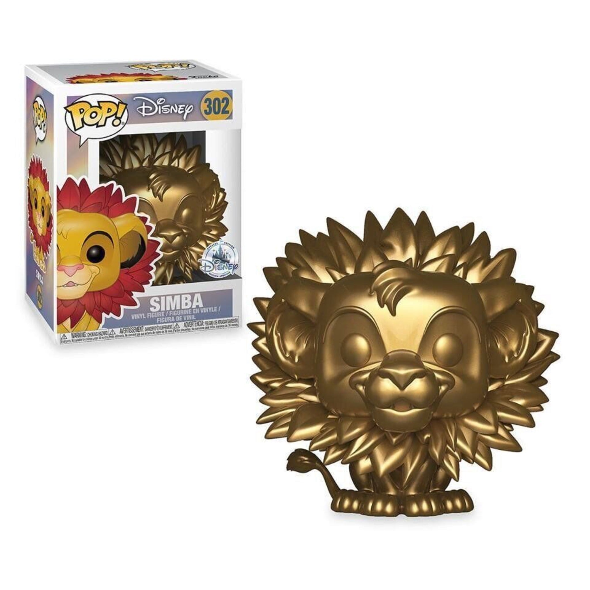 Simba (Leaf Mane) (Gold) GOLD Funko Pop! DISNEY EXCLUSIVE