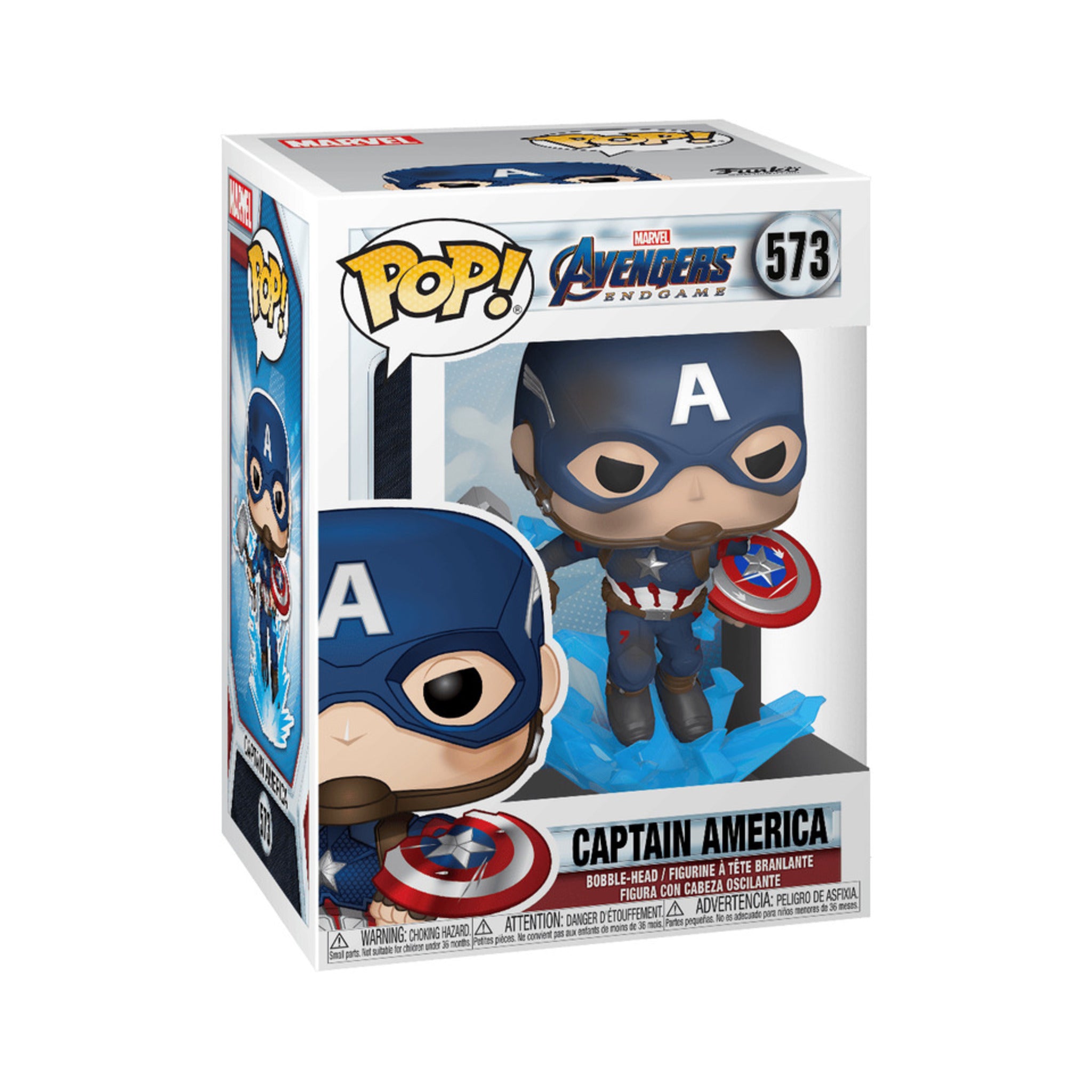 Captain America (w/Electrified Mjolnir & Broken Shield) Funko Pop!