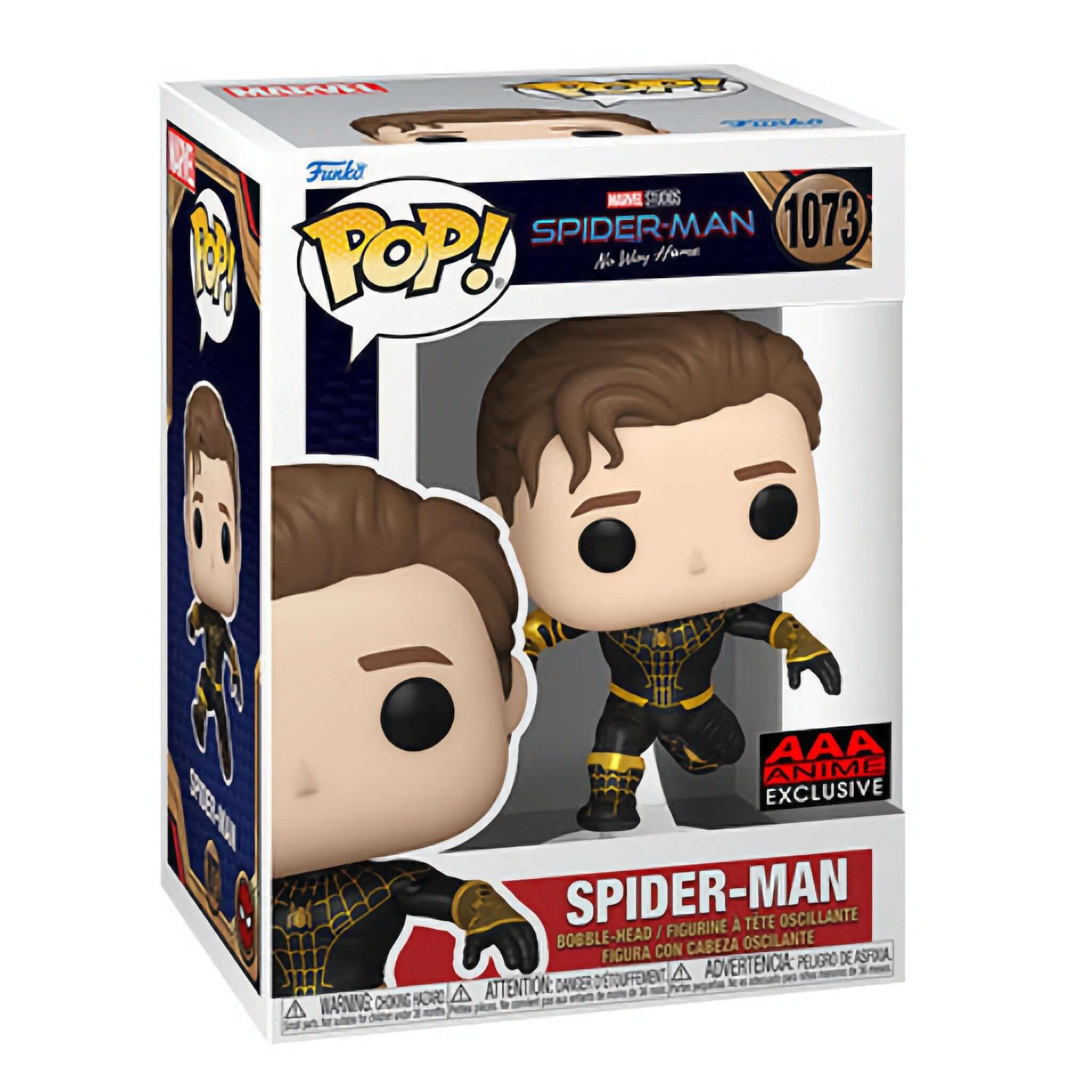 Spider-Man (Leaping | Unmasked) Funko Pop! AAA EXCLUSIVE-Jingle Truck Toys